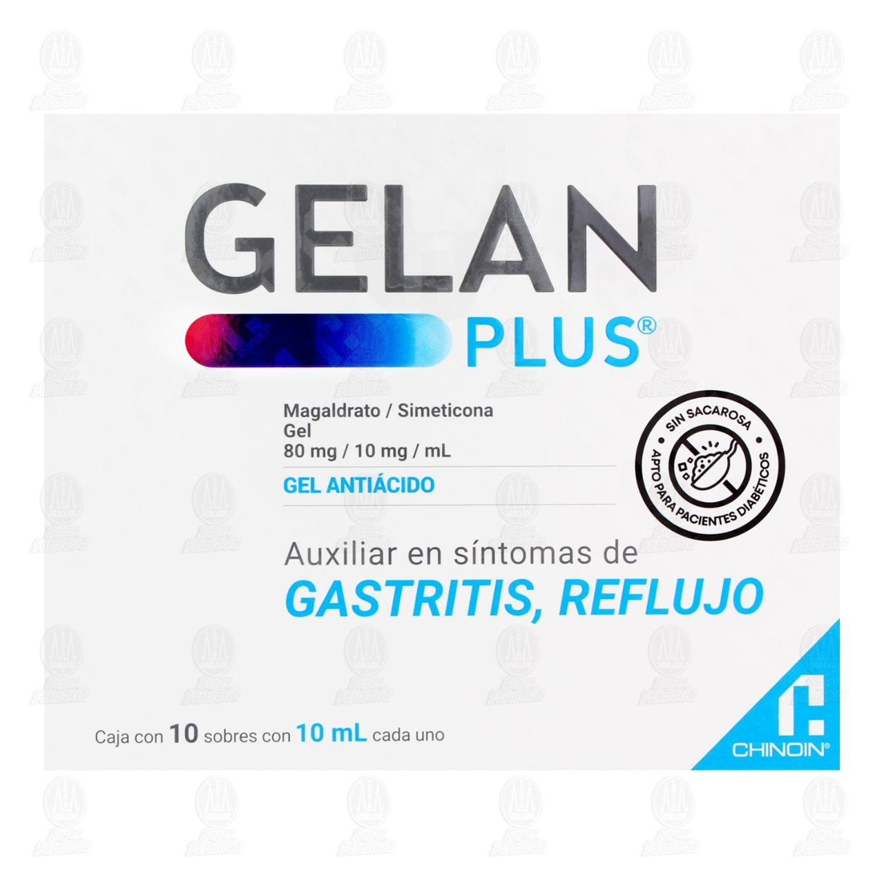 Gelan Plus 80mg/10mg/ml, 10 Sobres de 10 ml c/u. image number 1