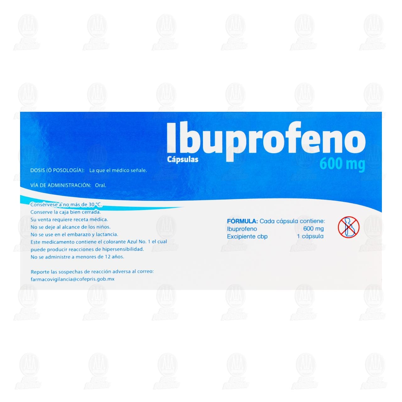 Ibuprofeno 600 mg, 20 C&aacute;psulas Pharmalife. image number 2