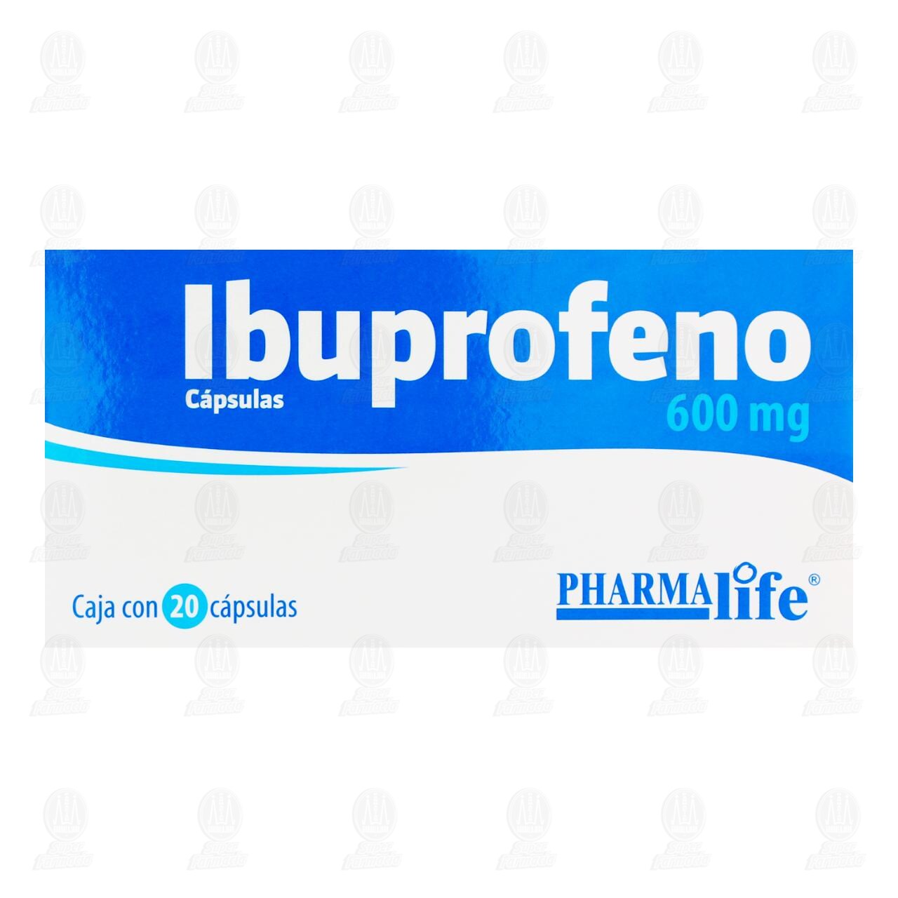Ibuprofeno 600 mg, 20 C&aacute;psulas Pharmalife. image number 1