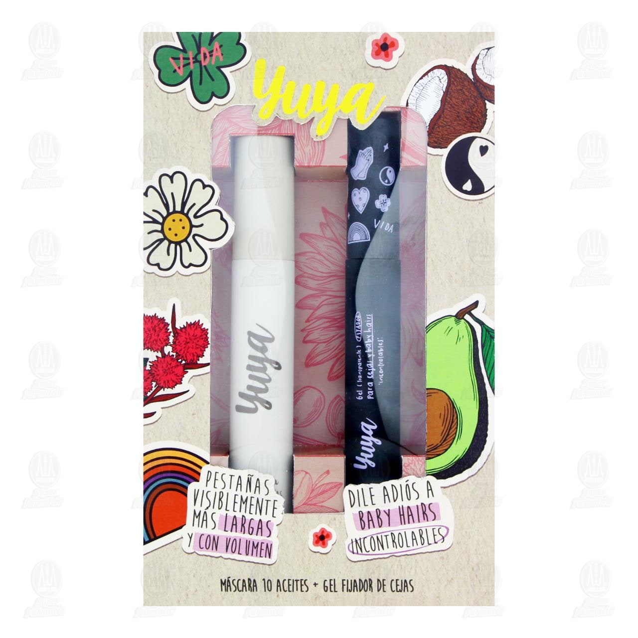 Pack Yuya M&aacute;scara 10 Aceites Naturales + Gel Fijador de Cejas, 2 pzas. image number 1