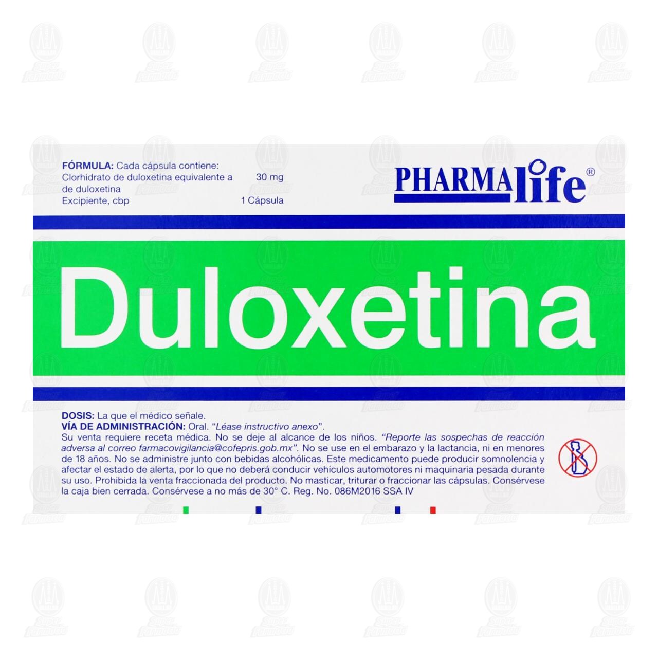 Duloxetina 30 mg, 14 C&aacute;psulas Pharmalife. image number 2
