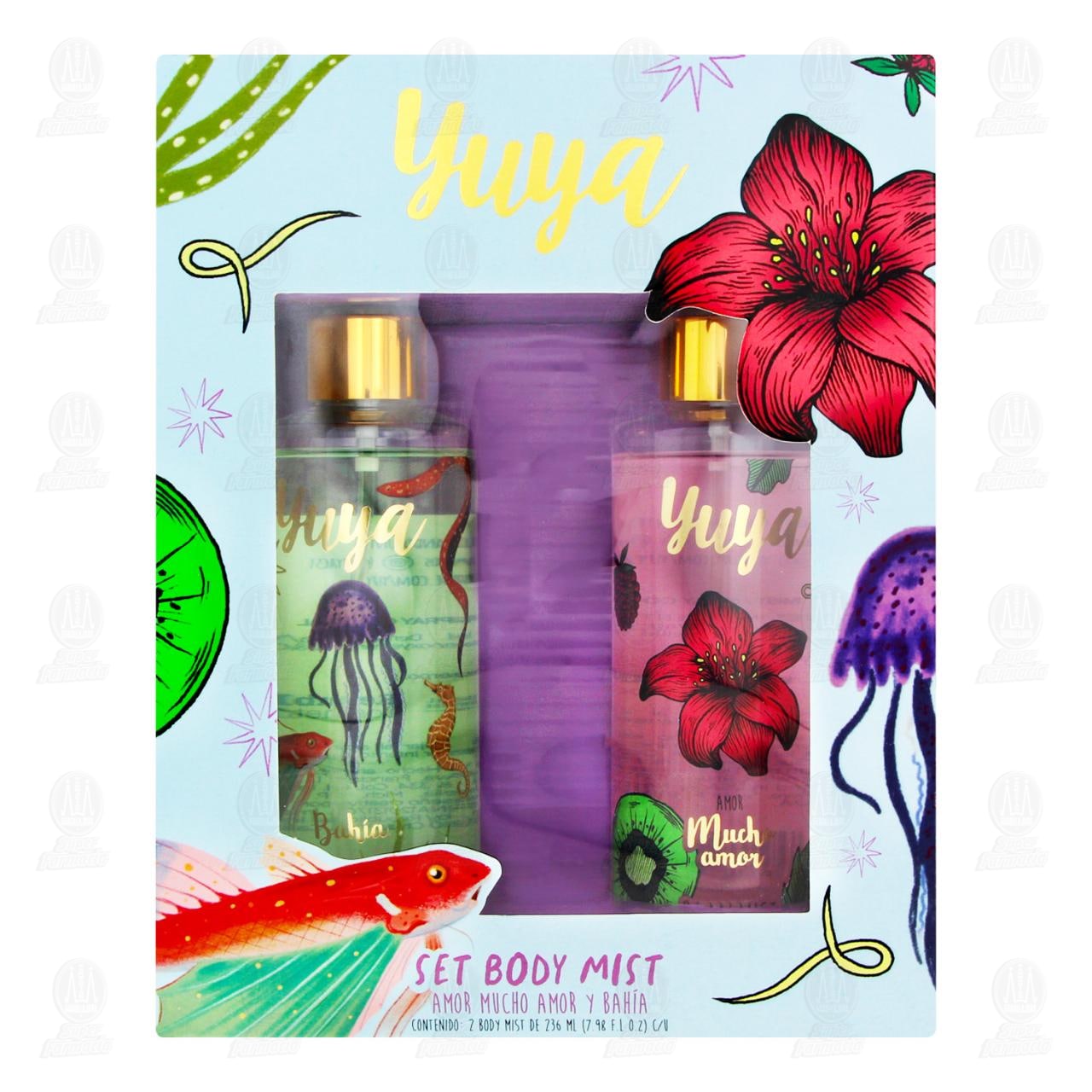 Set Body Mist Yuya Amor Mucho Amor y Bah&iacute;a, 2 pzas. image number 1