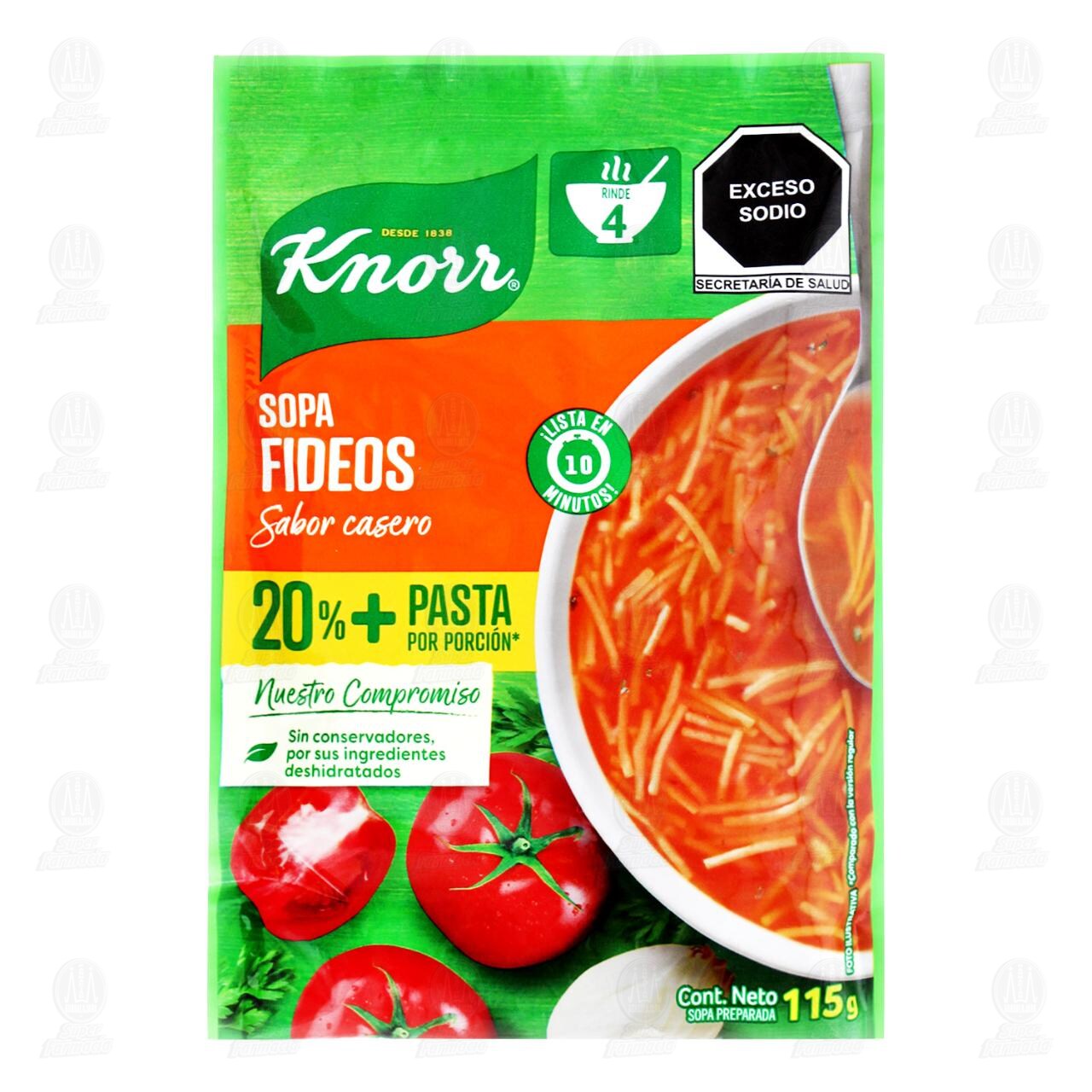 Sopa Preparada Knorr de Fideos, 115 gr. image number 0