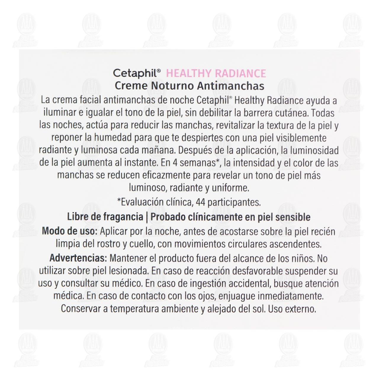 Cetaphil Healthy Radiance Crema Nocturna Antimanchas, 50 gr. image number 2