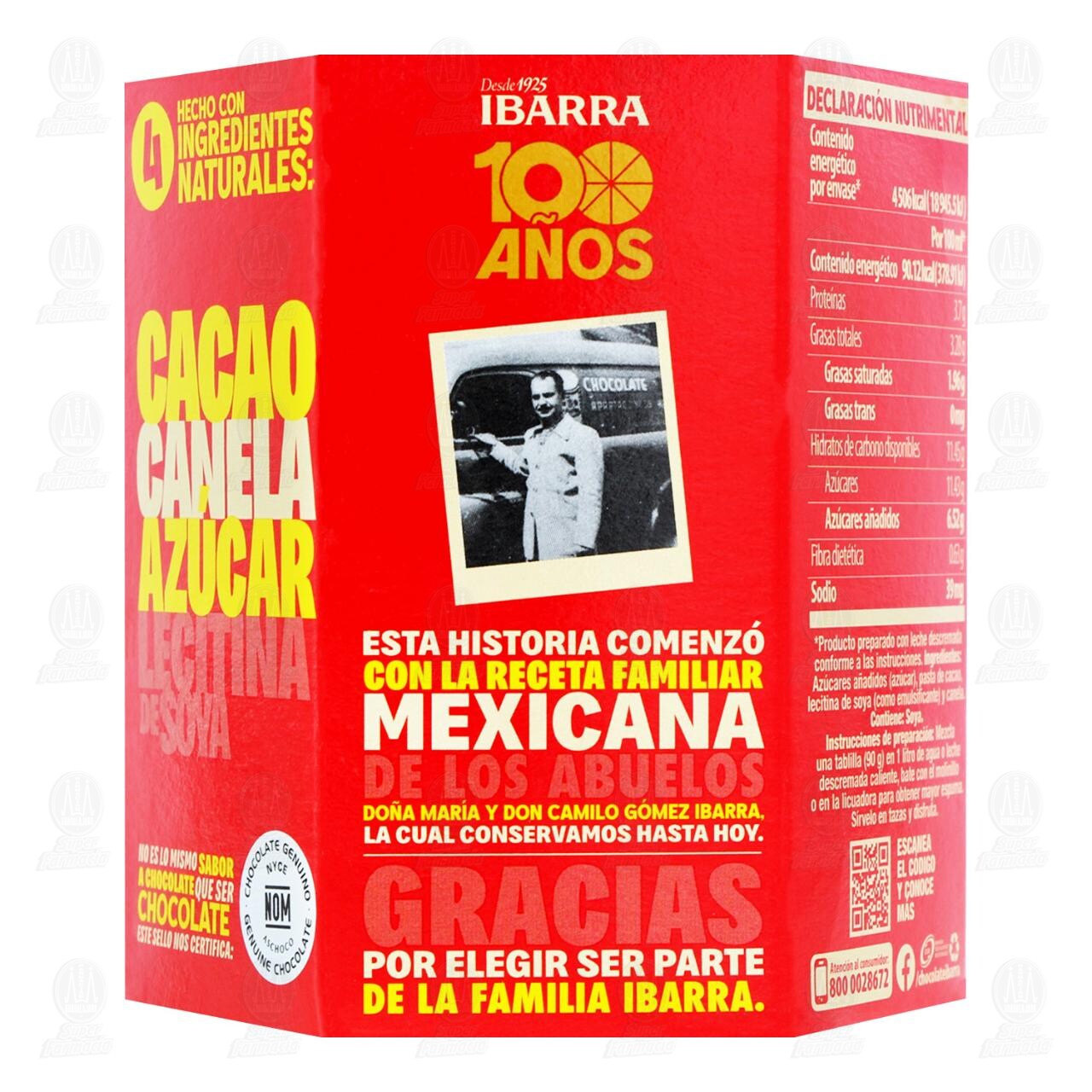 Chocolate Ibarra en Tablilla, 450 gr. image number 2