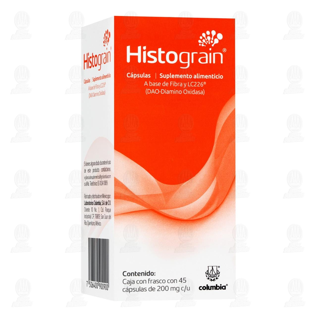 Imagen para Histograin, 45 Cápsulas de 200 mg c/u.