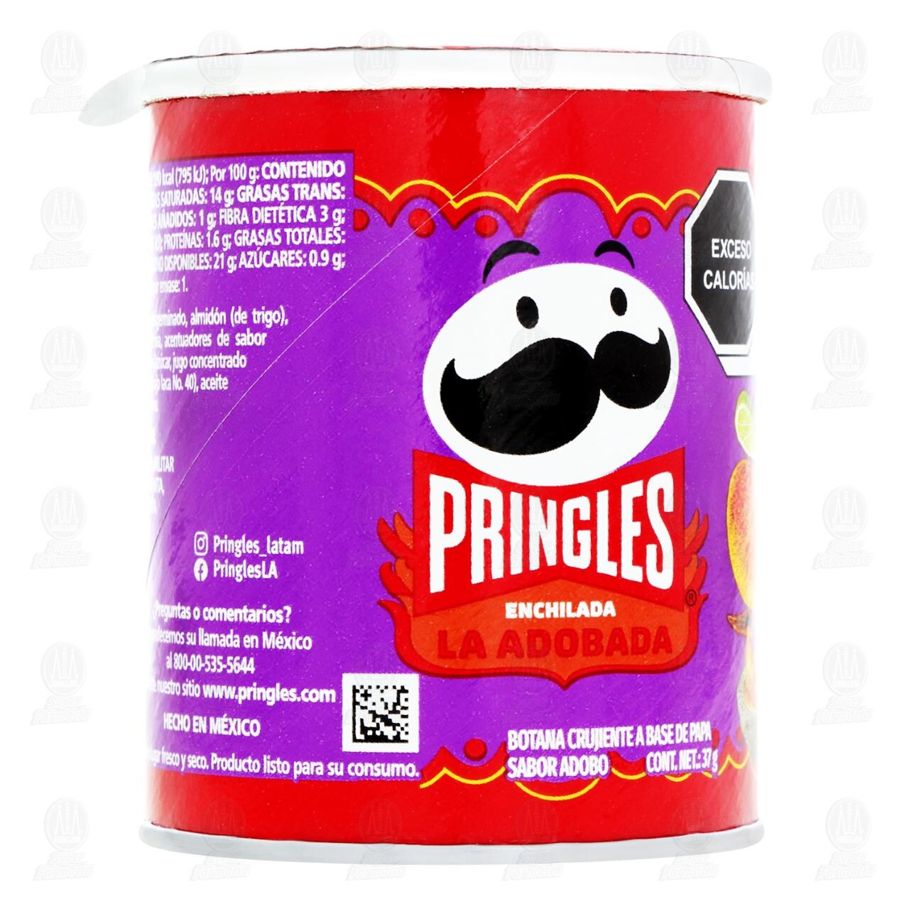 Papas Pringles Enchilada Sabor Adobo, 37 gr. image number 0