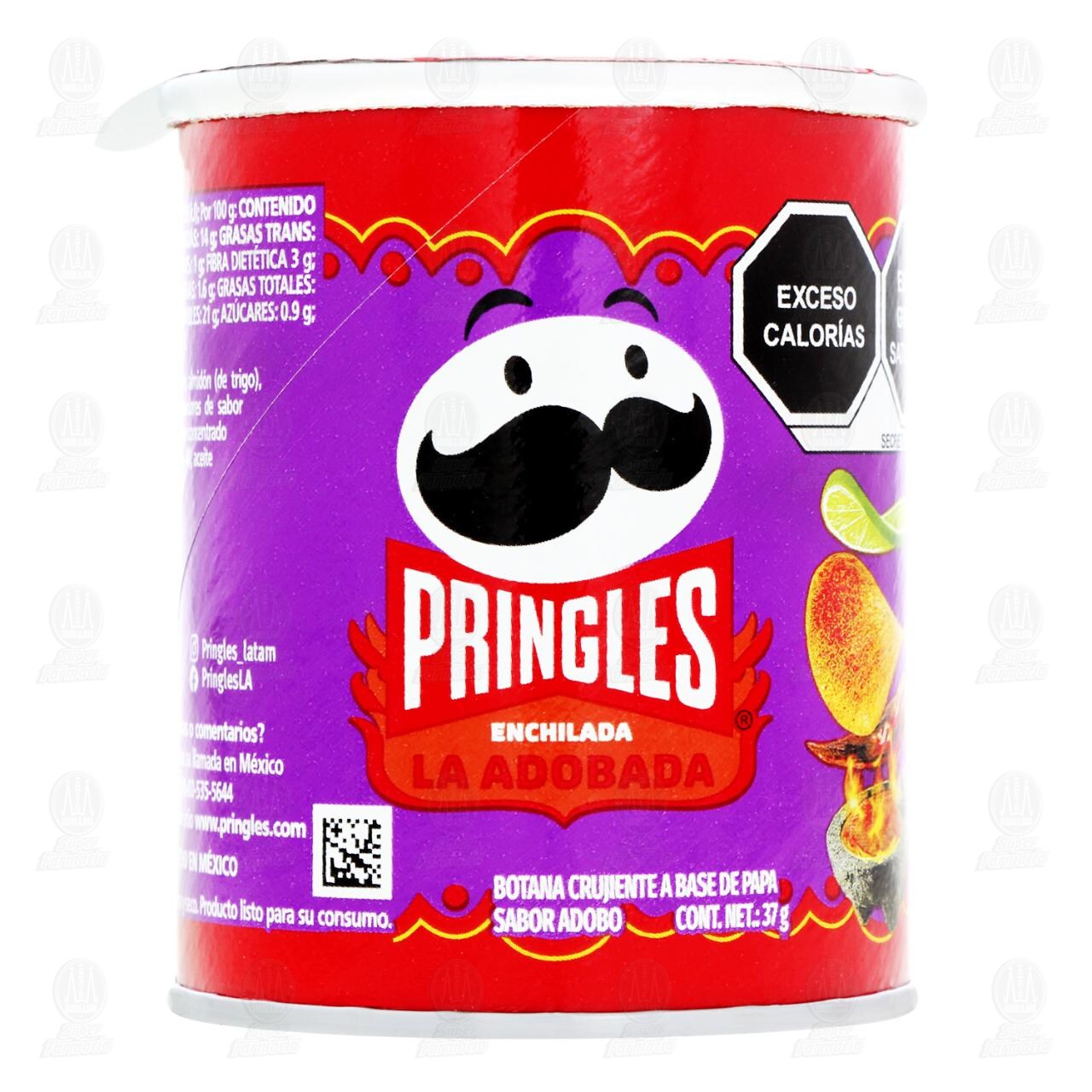 Papas Pringles Enchilada Sabor Adobo, 37 gr. image number 1