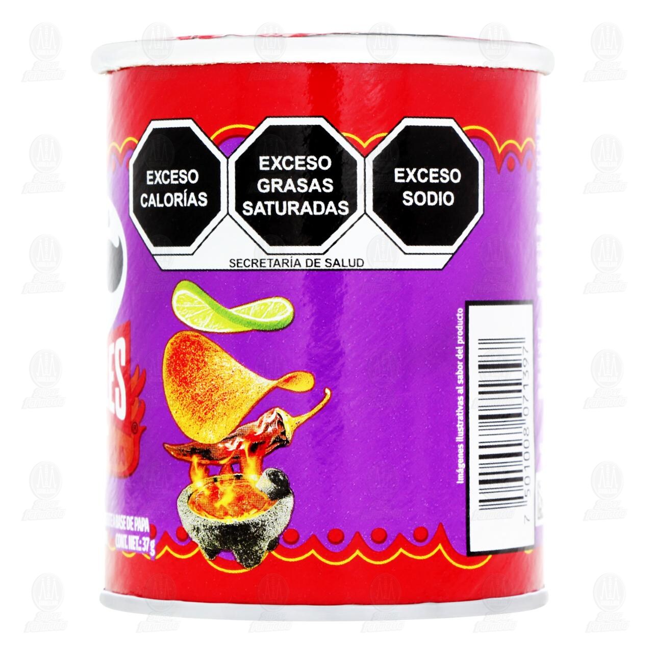 Papas Pringles Enchilada Sabor Adobo, 37 gr. image number 2