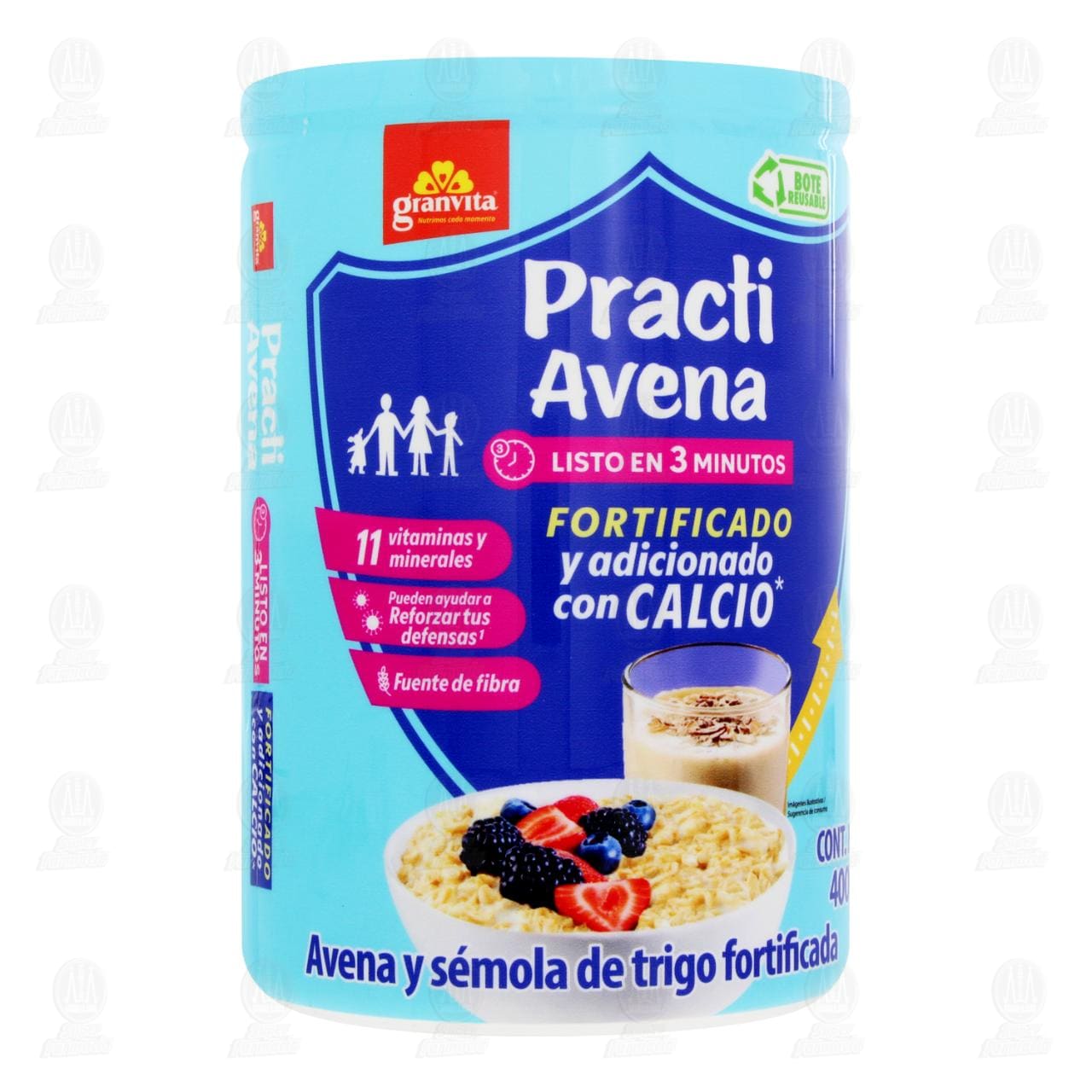 Practi Avena Granvita Fortificada con Calcio Lista en 3 Minutos, 400 gr. image number 0