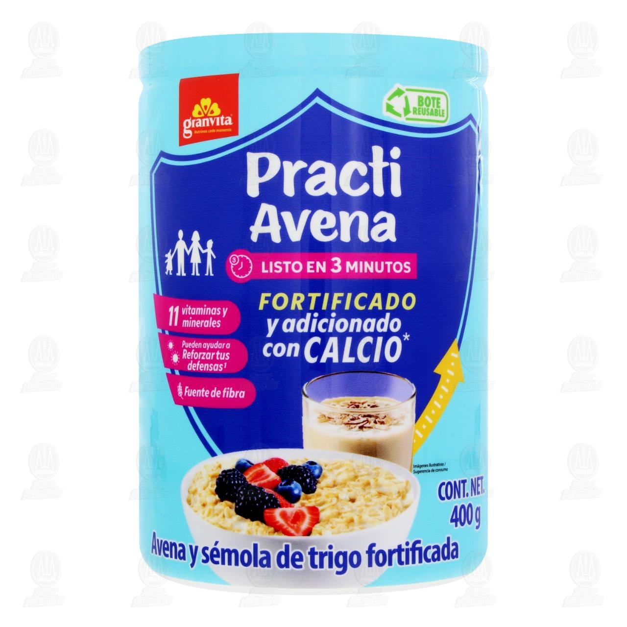 Practi Avena Granvita Fortificada con Calcio Lista en 3 Minutos, 400 gr. image number 1