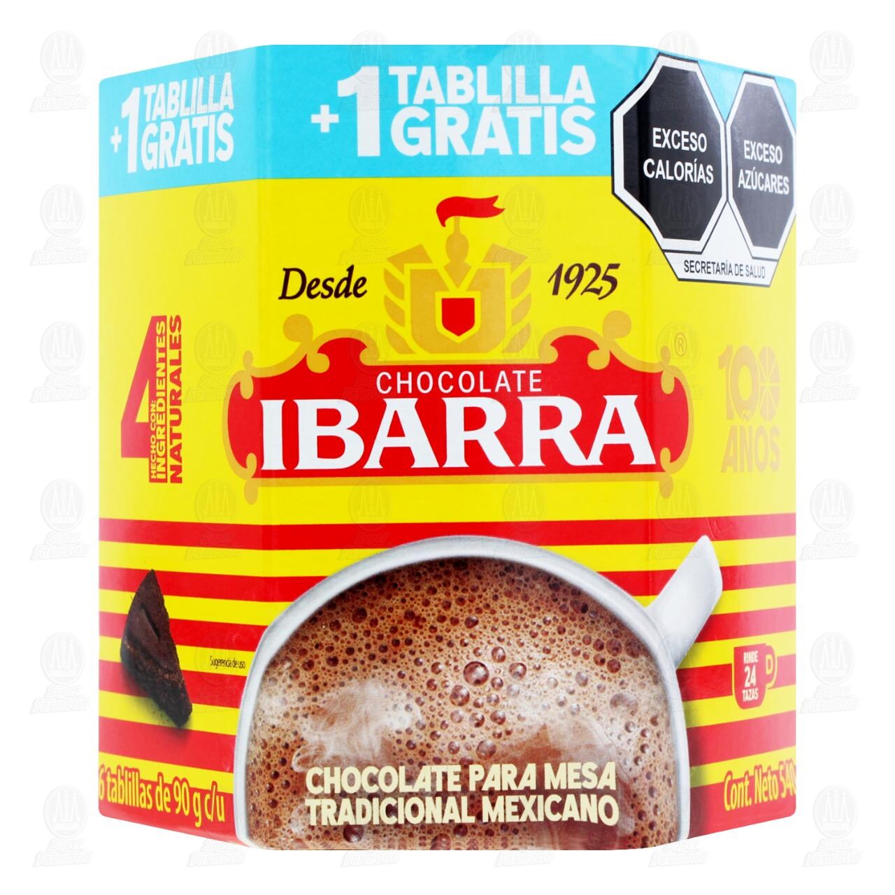 Chocolate Ibarra Tablillas +1 Gratis, 540 gr. image number 1