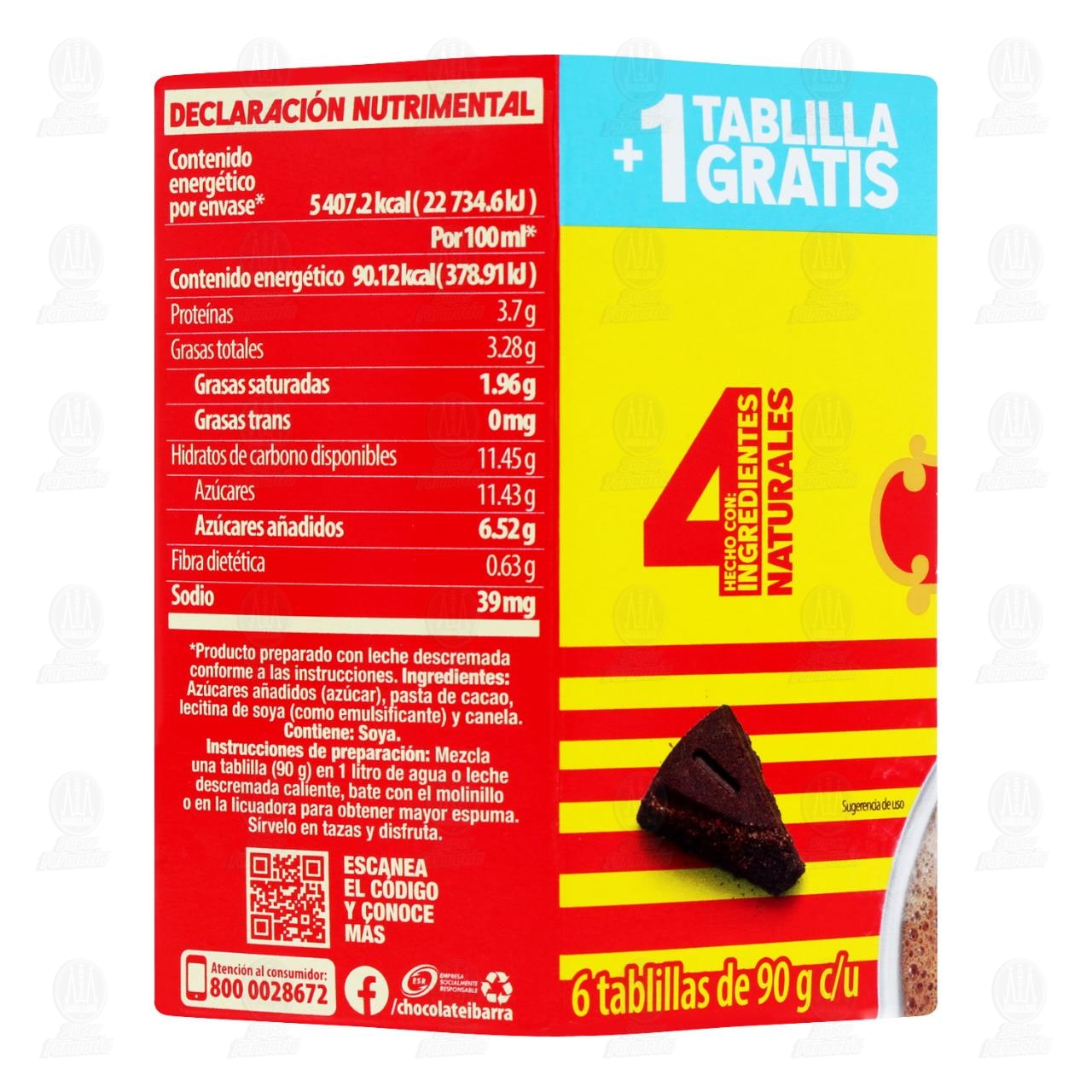 Chocolate Ibarra Tablillas +1 Gratis, 540 gr. image number 2