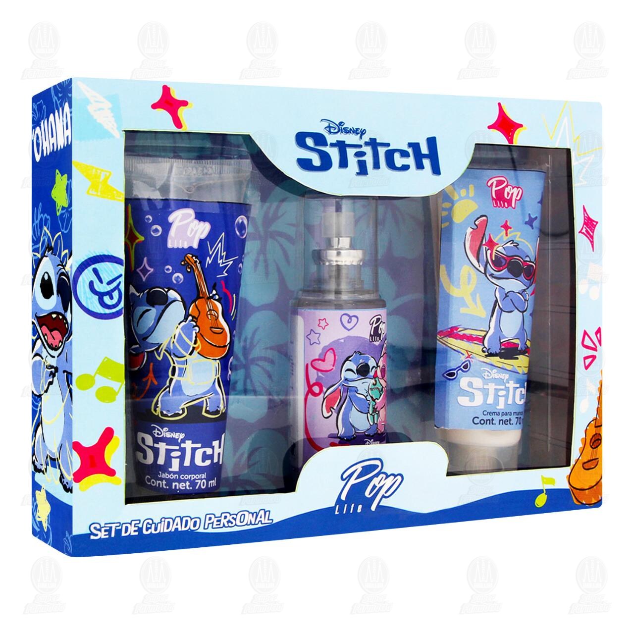 Set Pop Life de Cuidado Personal Disney Stitch, 3 pzas. image number 0