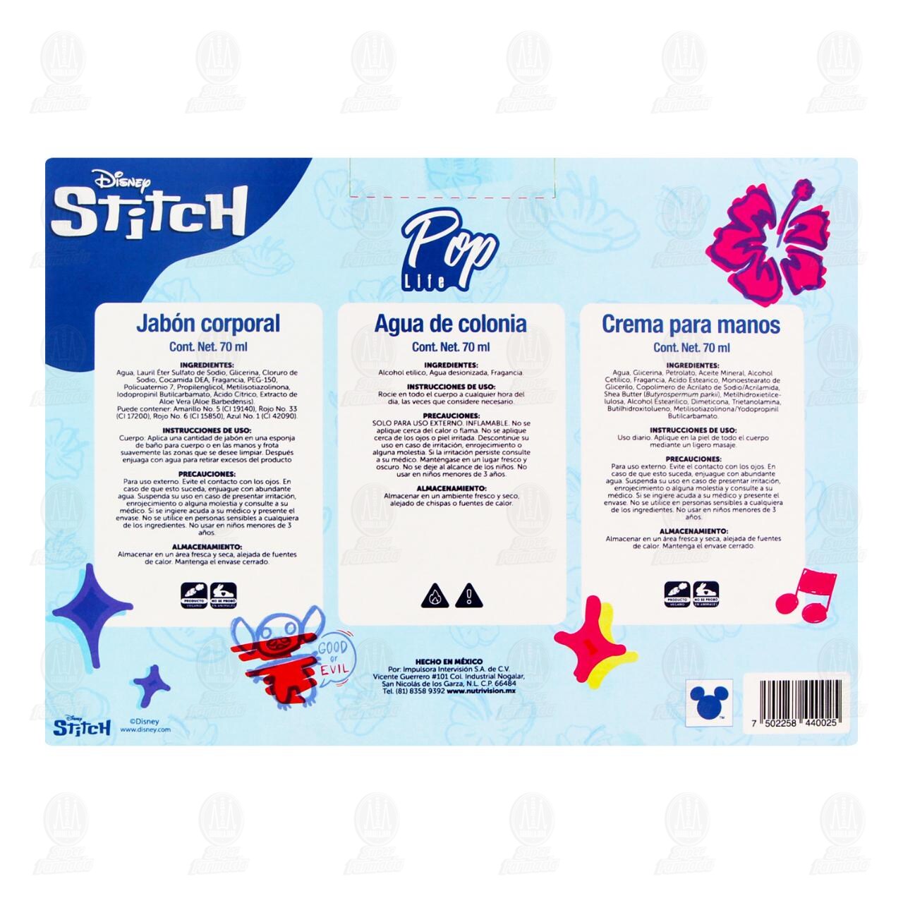 Set Pop Life de Cuidado Personal Disney Stitch, 3 pzas. image number 2