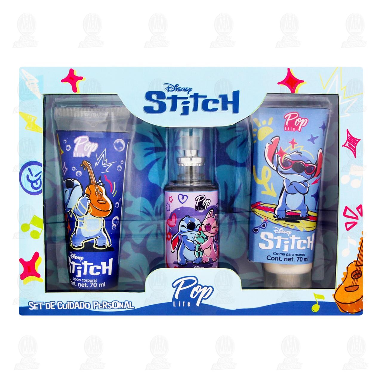 Set Pop Life de Cuidado Personal Disney Stitch, 3 pzas. image number 1