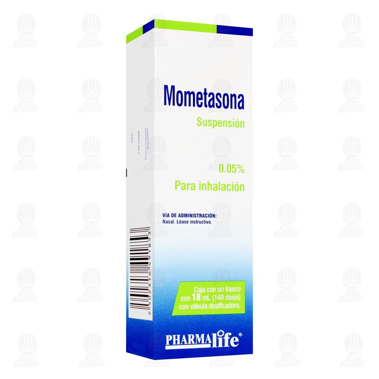 Mometasona Suspensi&oacute;n 0.05% para Inhalaci&oacute;n, 18 ml 140 Dosis Pharmalife.