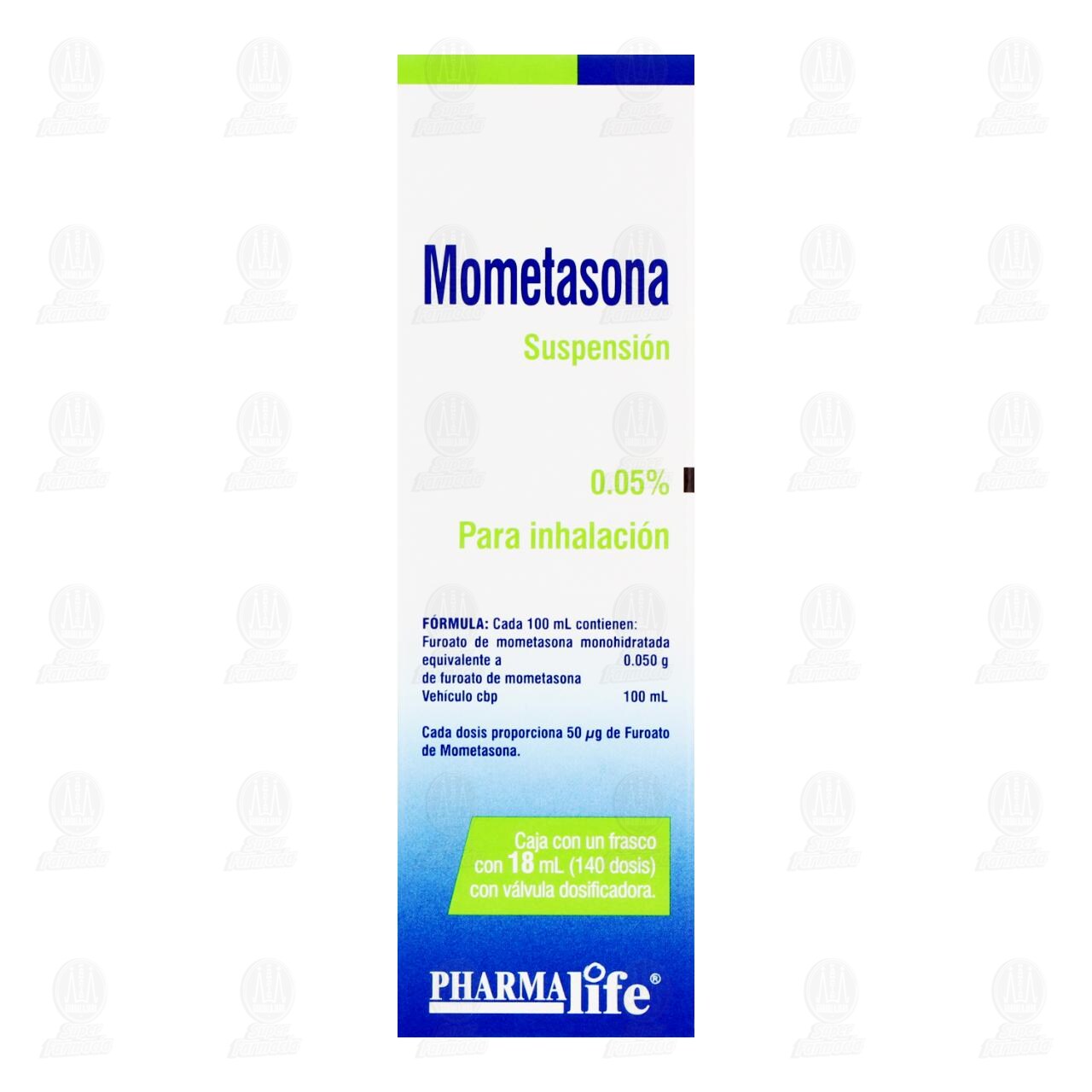 Mometasona Suspensi&oacute;n 0.05% para Inhalaci&oacute;n, 18 ml 140 Dosis Pharmalife. image number 2