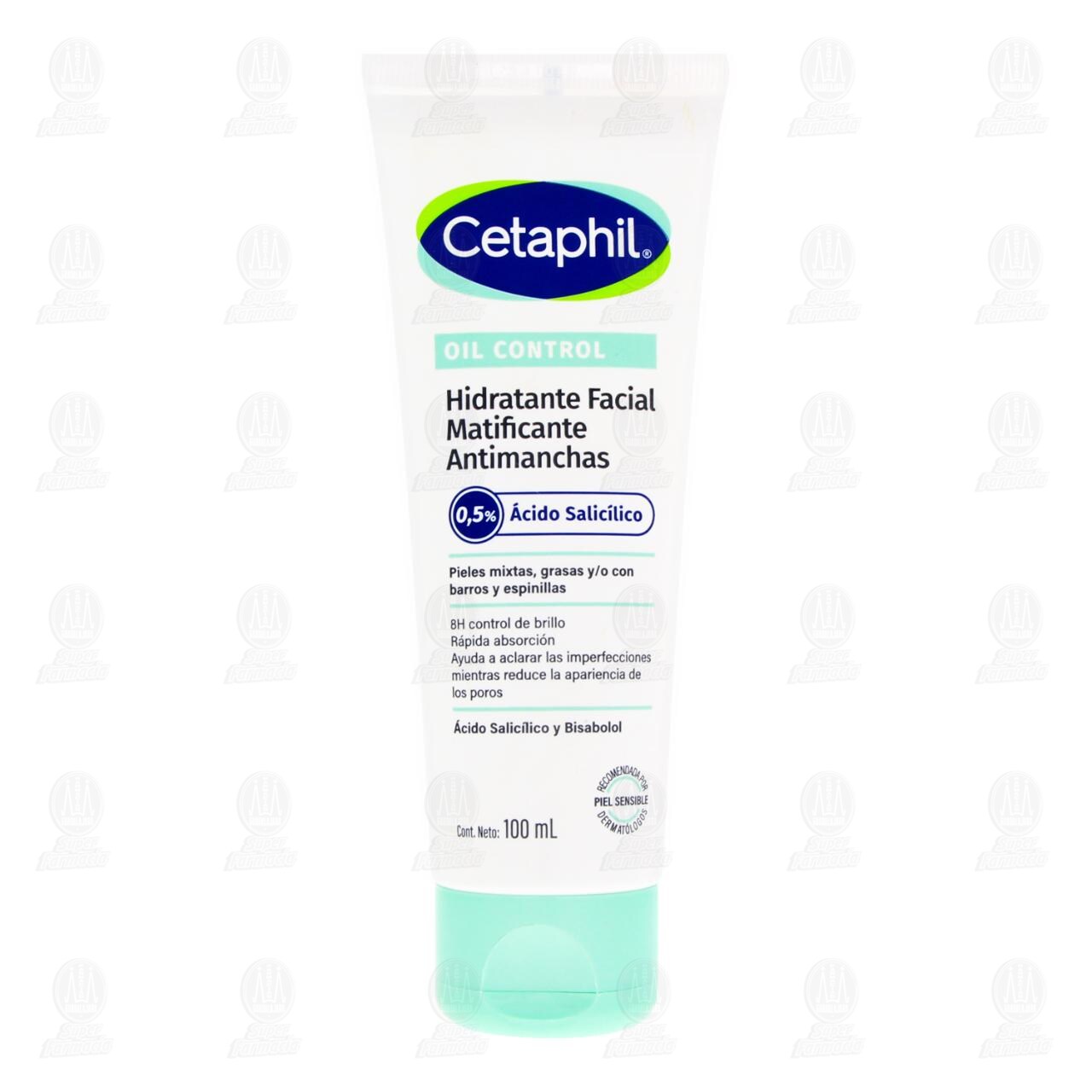Cetaphil Oil Control Hidratante Facial Matificante Antimanchas, 100 ml.