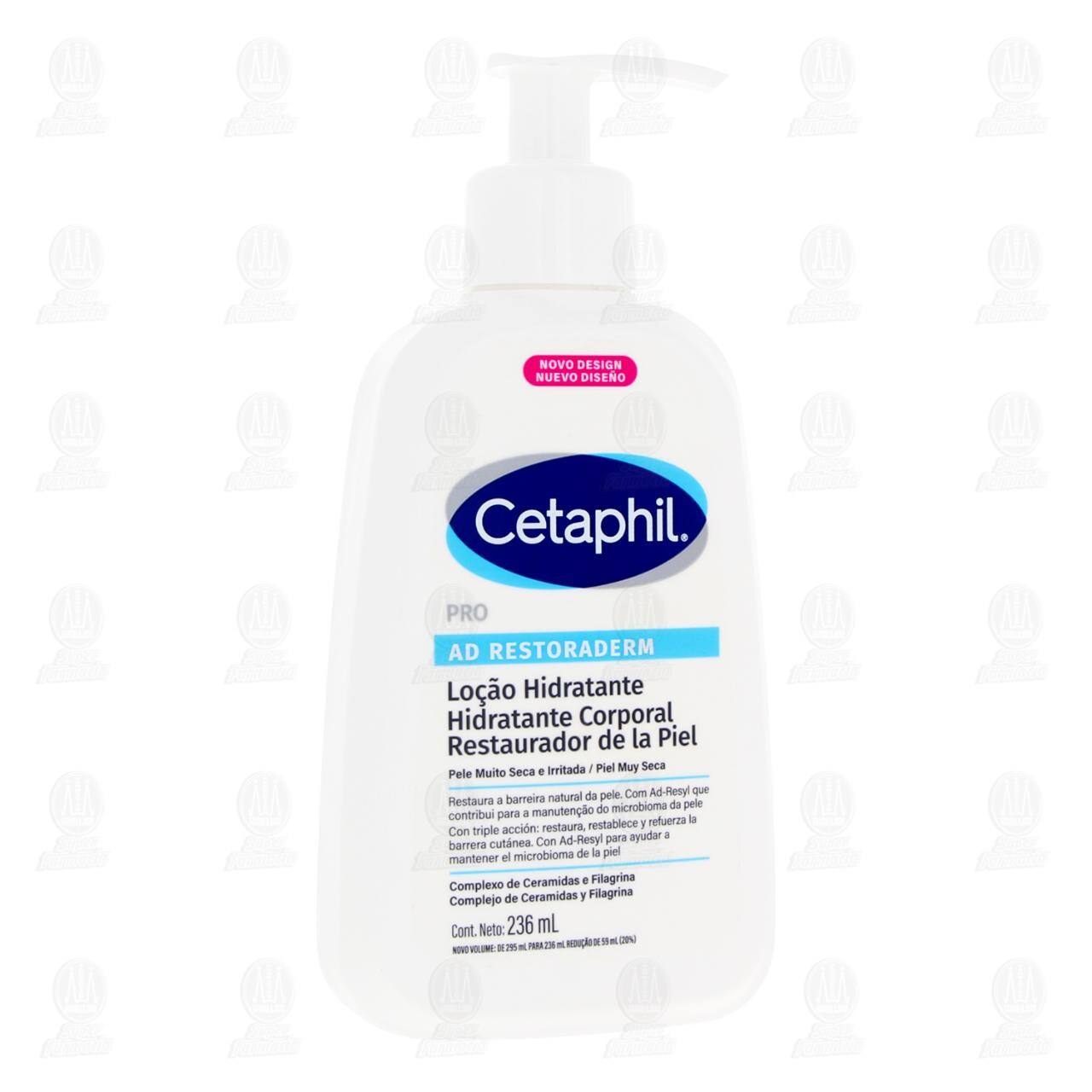 Cetaphil PRO AD Restoraderm Hidratante Corporal Restaurador de la Piel, 236 ml. image number 0