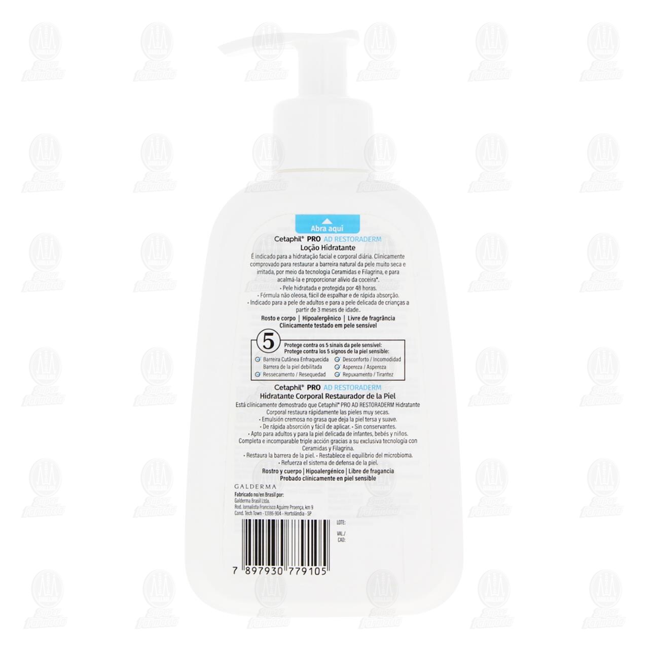 Cetaphil PRO AD Restoraderm Hidratante Corporal Restaurador de la Piel, 236 ml. image number 2