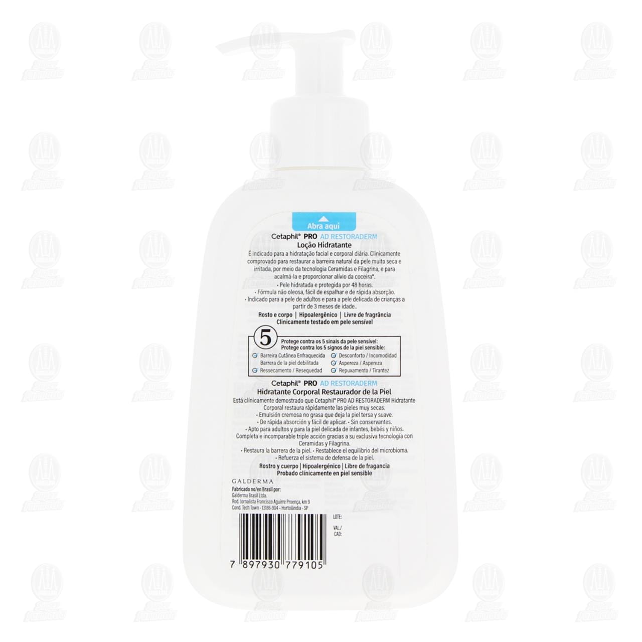 Cetaphil PRO AD Restoraderm Hidratante Corporal Restaurador de la Piel, 236 ml. image number 2