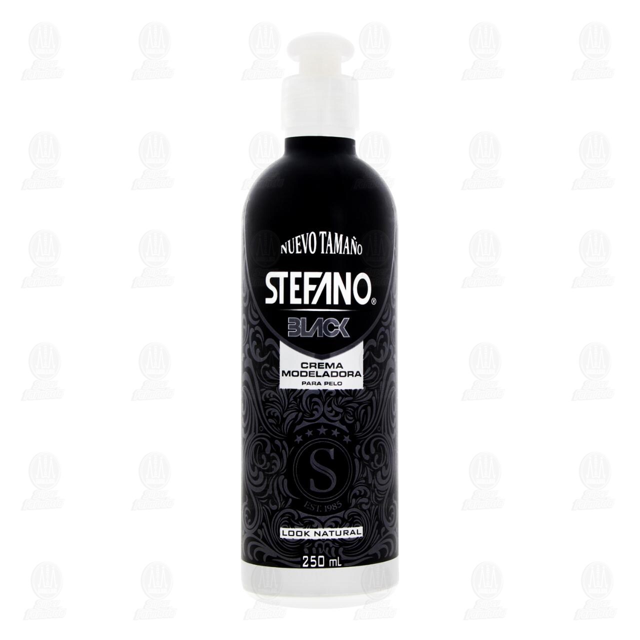 Crema Modeladora Stefano Black para Pelo, 250 ml. image number 1