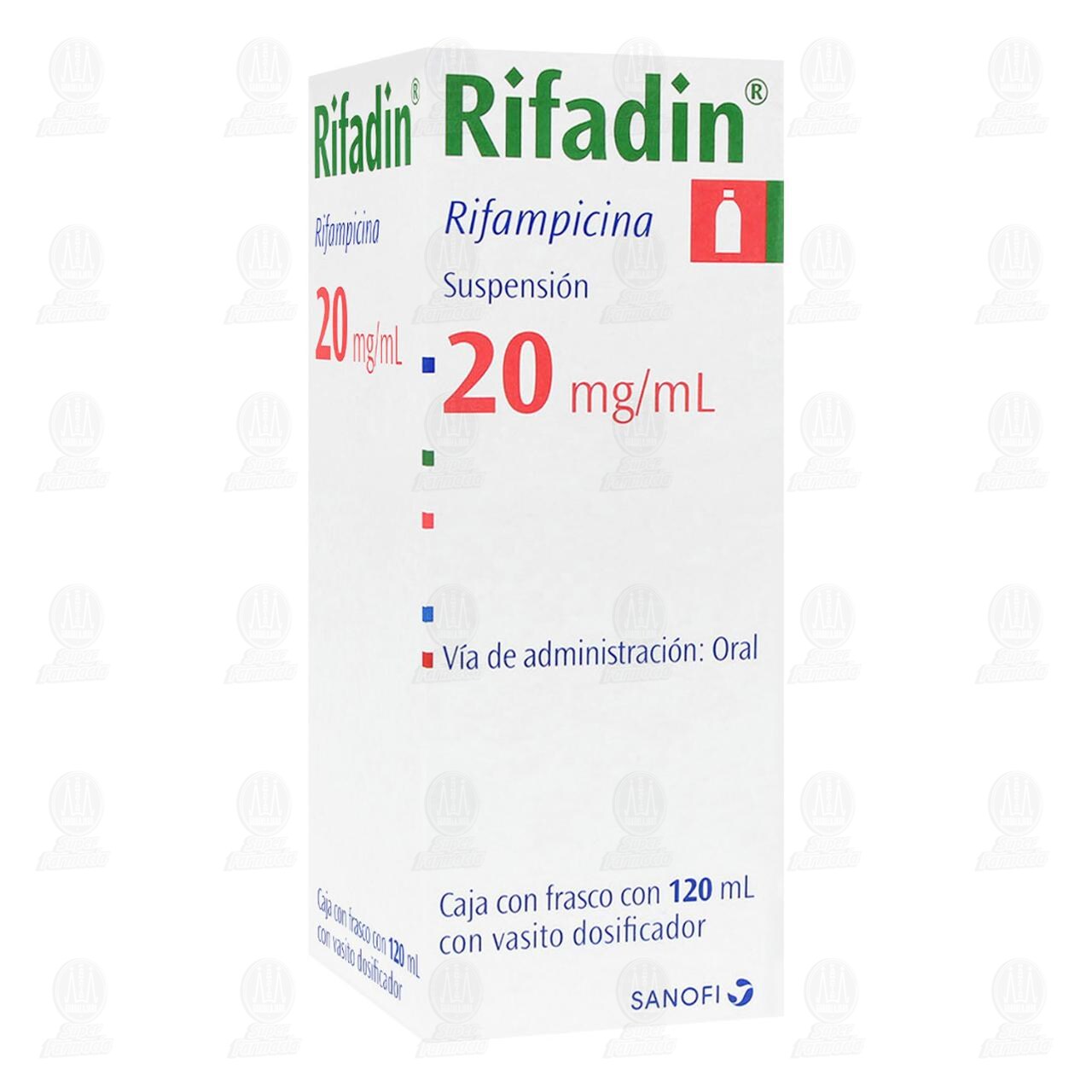 Rifadin 20mg/ml Suspensi&oacute;n, 120 ml. image number 0