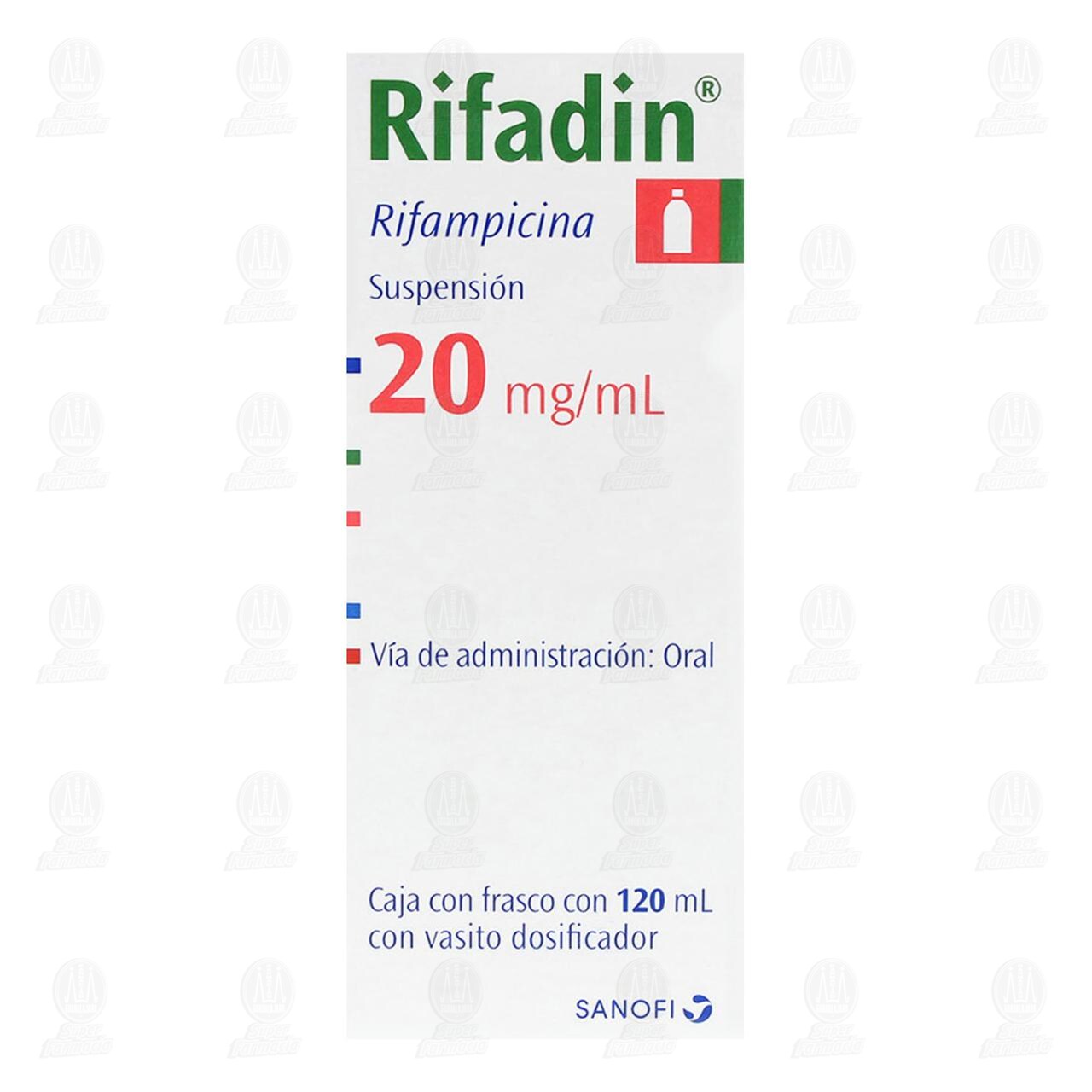 Rifadin 20mg/ml Suspensi&oacute;n, 120 ml. image number 1