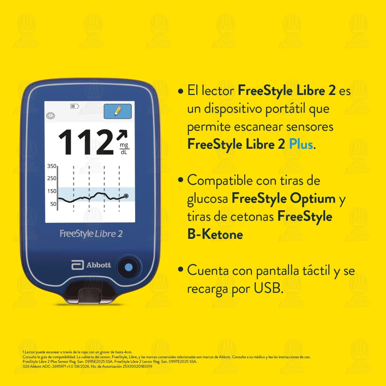Freestyle Gluc&oacute;metro y Lector de Sensor Libre 2, 1 pz. image number 2