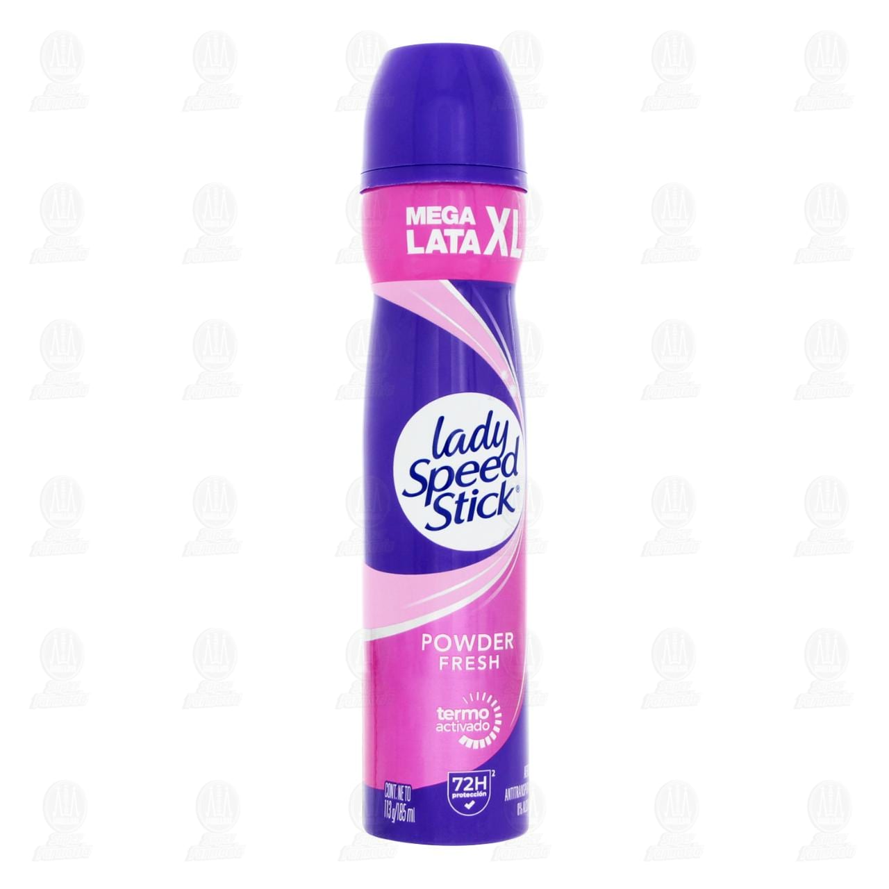 Antitranspirante Lady Speed Stick Powder Fresh Mega Lata XL, 185 ml.