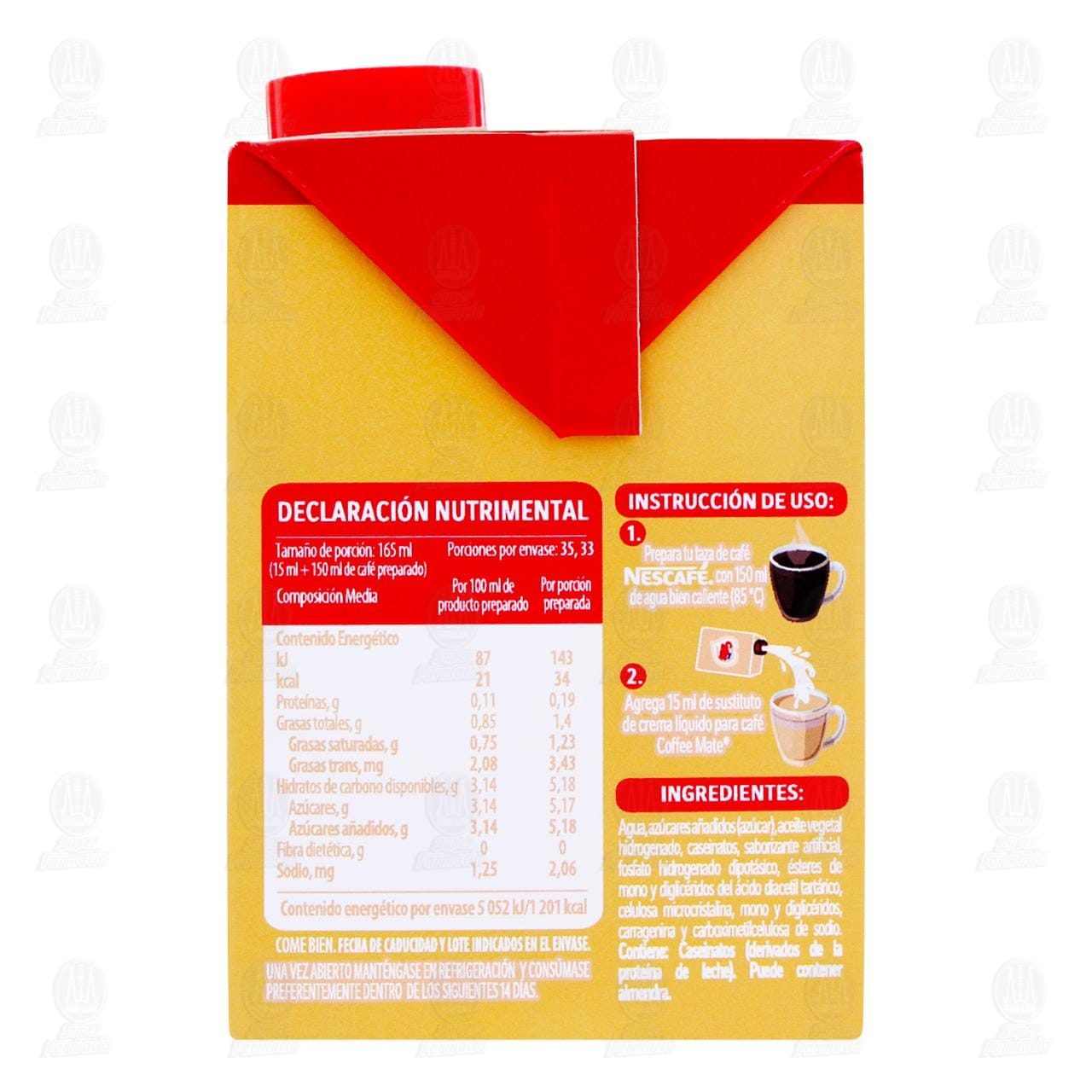 Sustituto de Crema para Caf&eacute; Coffee Mate Sabor a Mazap&aacute;n, 530 gr. image number 2