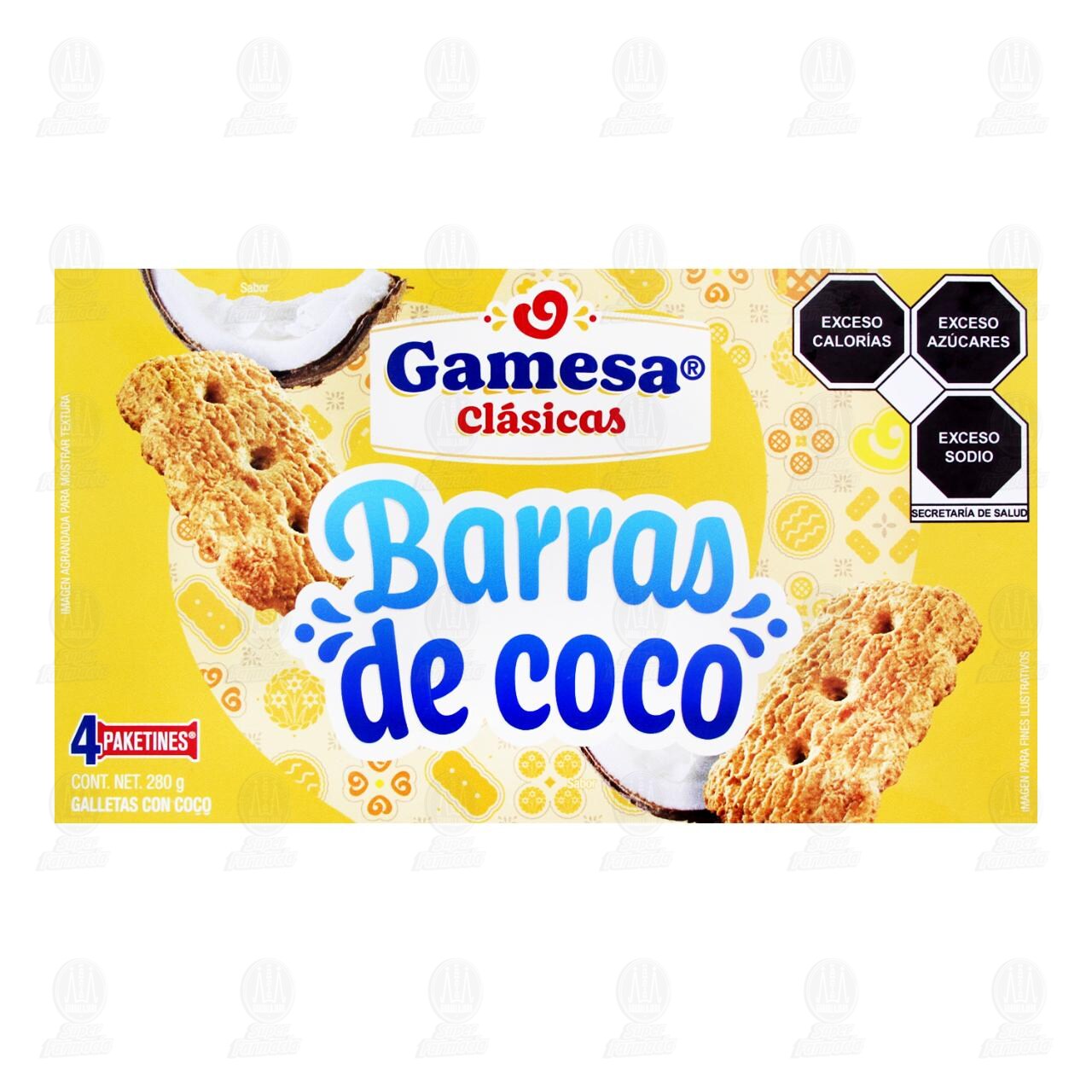 Galletas Gamesa Cl&aacute;sicas Barras de Coco, 280 gr. image number 2