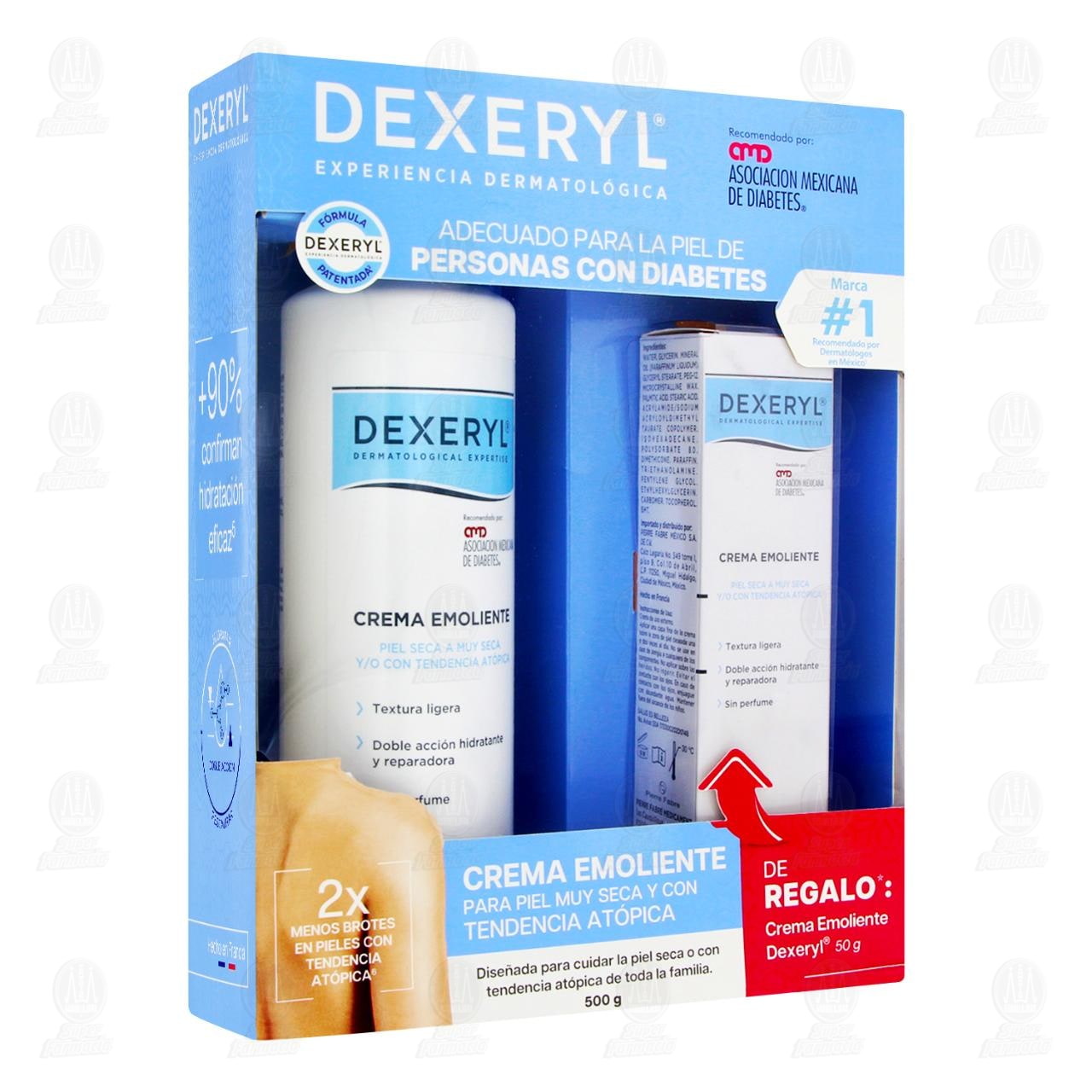 Pack Dexeryl Crema Emoliente de 500 gr + de Regalo Dexeryl Crema Emoliente 50 gr, 2 pzas. image number 0