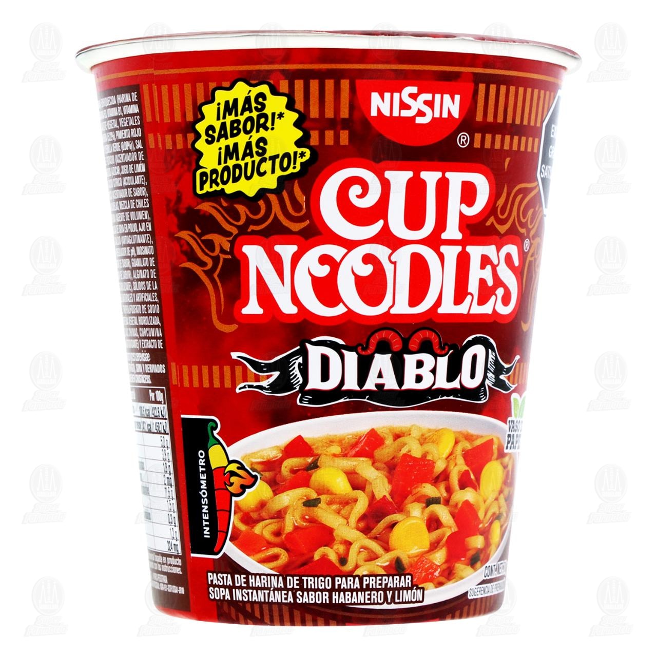 Pasta Nissin Cup Noodles Diablo, 70 gr. image number 0