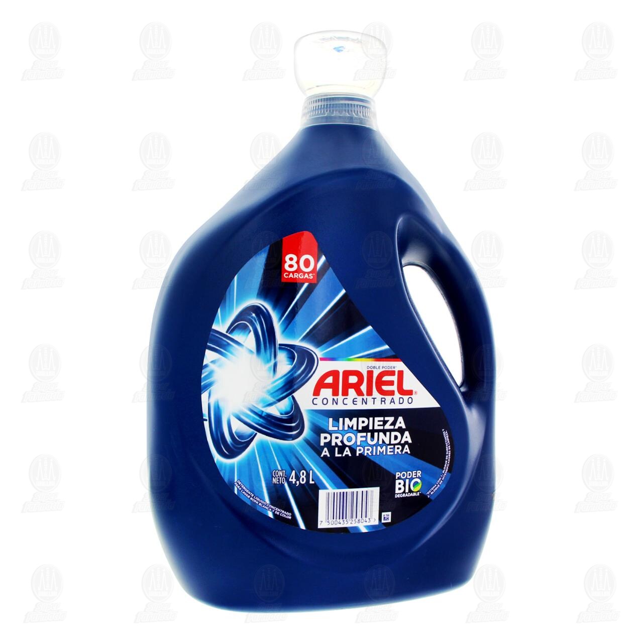 Detergente L&iacute;quido Ariel Concentrado Limpieza Profunda a la Primera, 4.8 l. image number 0