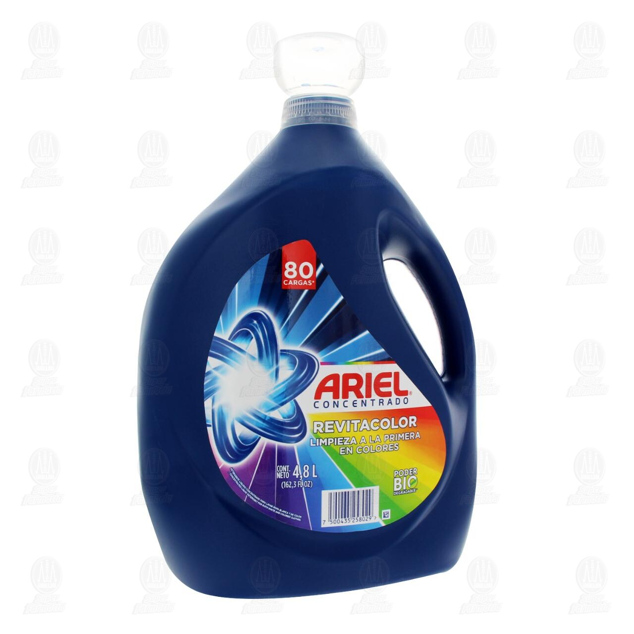 Detergente L&iacute;quido Ariel Concentrado Revitacolor, 4.8 l. image number 0