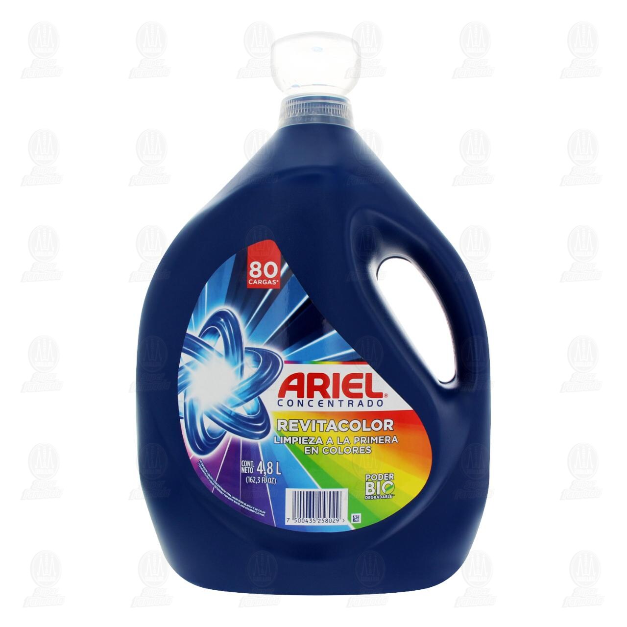 Detergente L&iacute;quido Ariel Concentrado Revitacolor, 4.8 l. image number 1