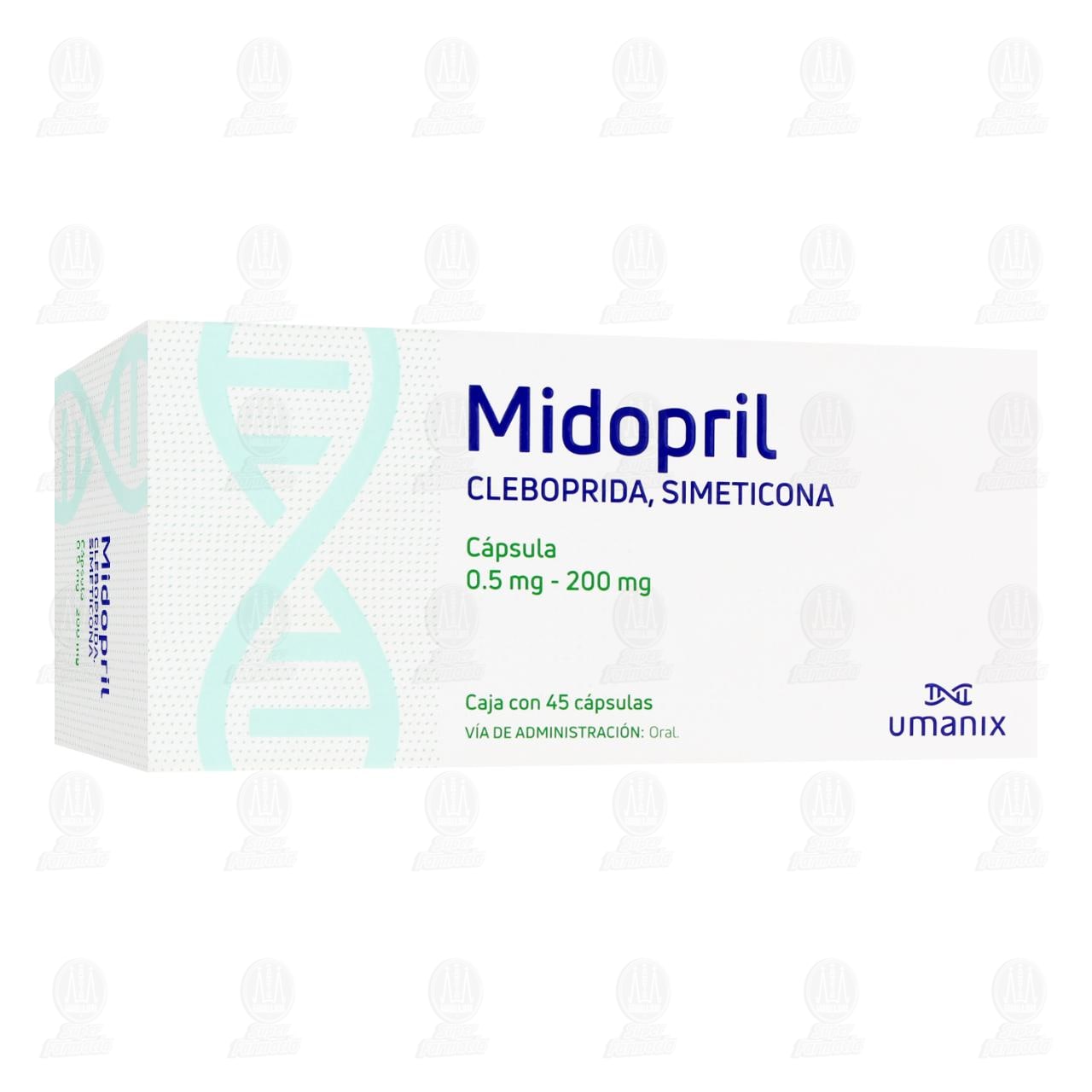 Midropil 0.5mg/200mg, 45 C&aacute;psulas.