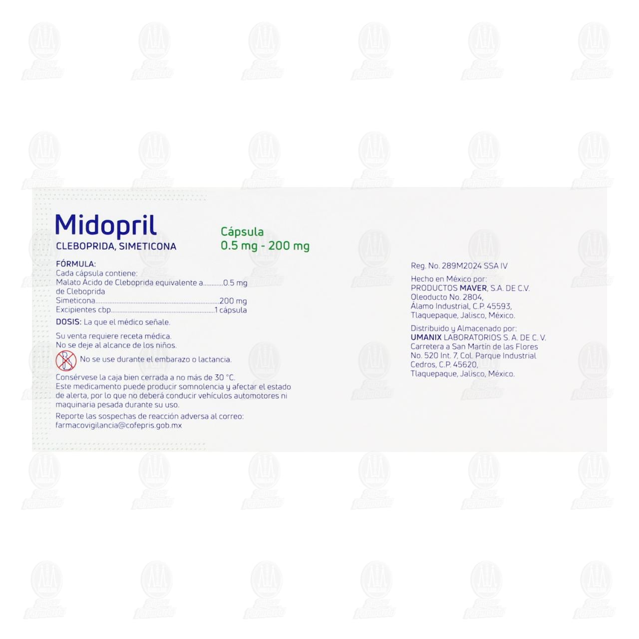 Midropil 0.5mg/200mg, 45 C&aacute;psulas. image number 2