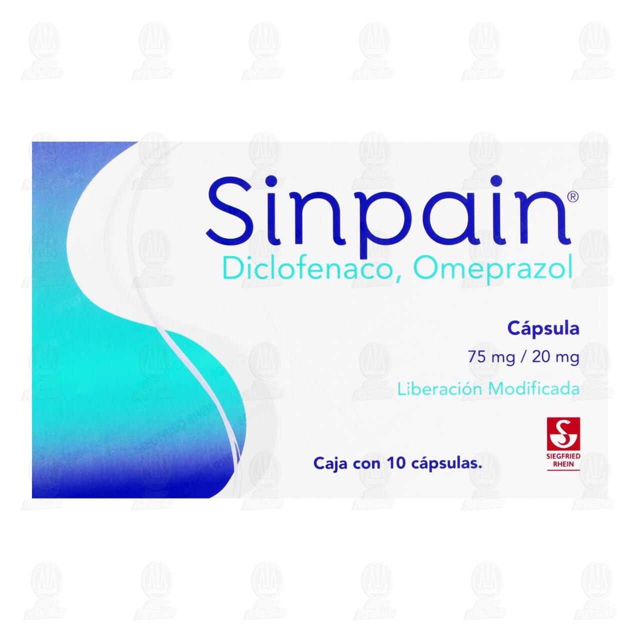 Sinpain 75mg/20mg, 10 C&aacute;psulas. image number 1