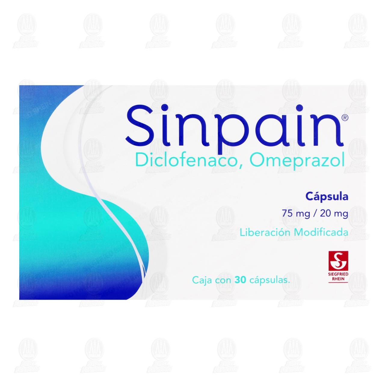 Sinpain 75mg/20mg, 30 C&aacute;psulas. image number 1