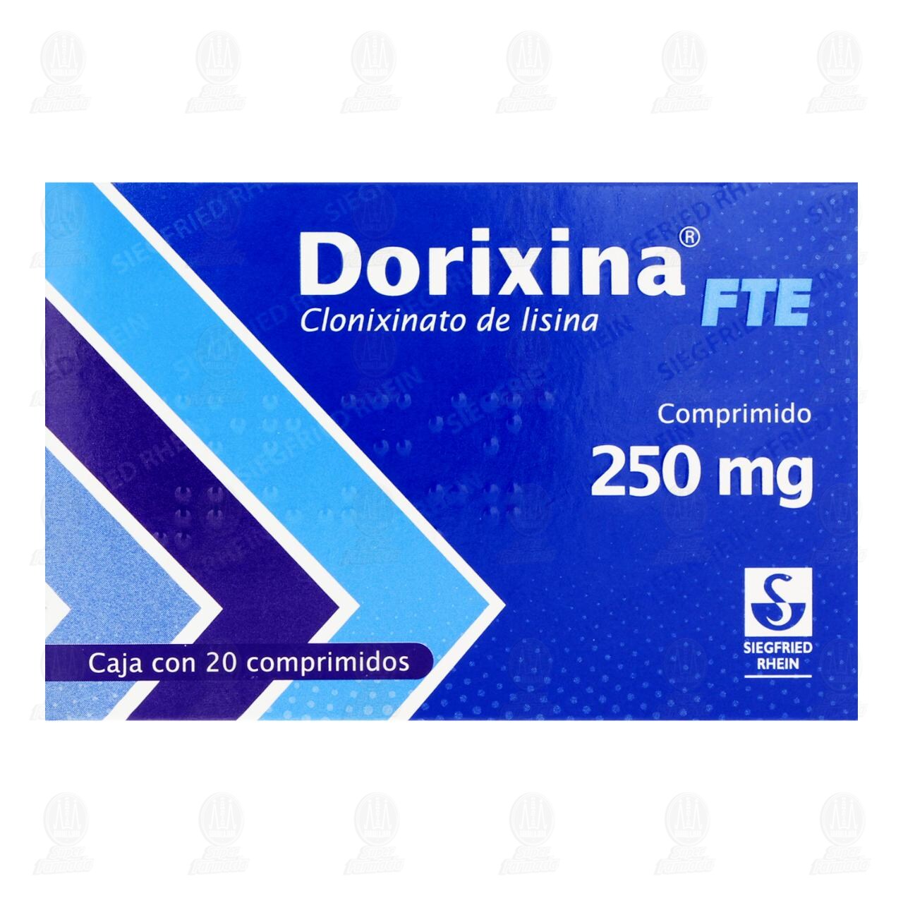 Dorixina FTE 250 mg, 20 Comprimidos. image number 1