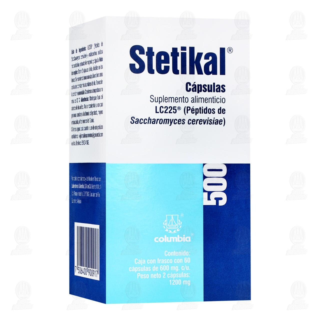 Stetikal 600 mg, 60 c&aacute;psulas. image number 0