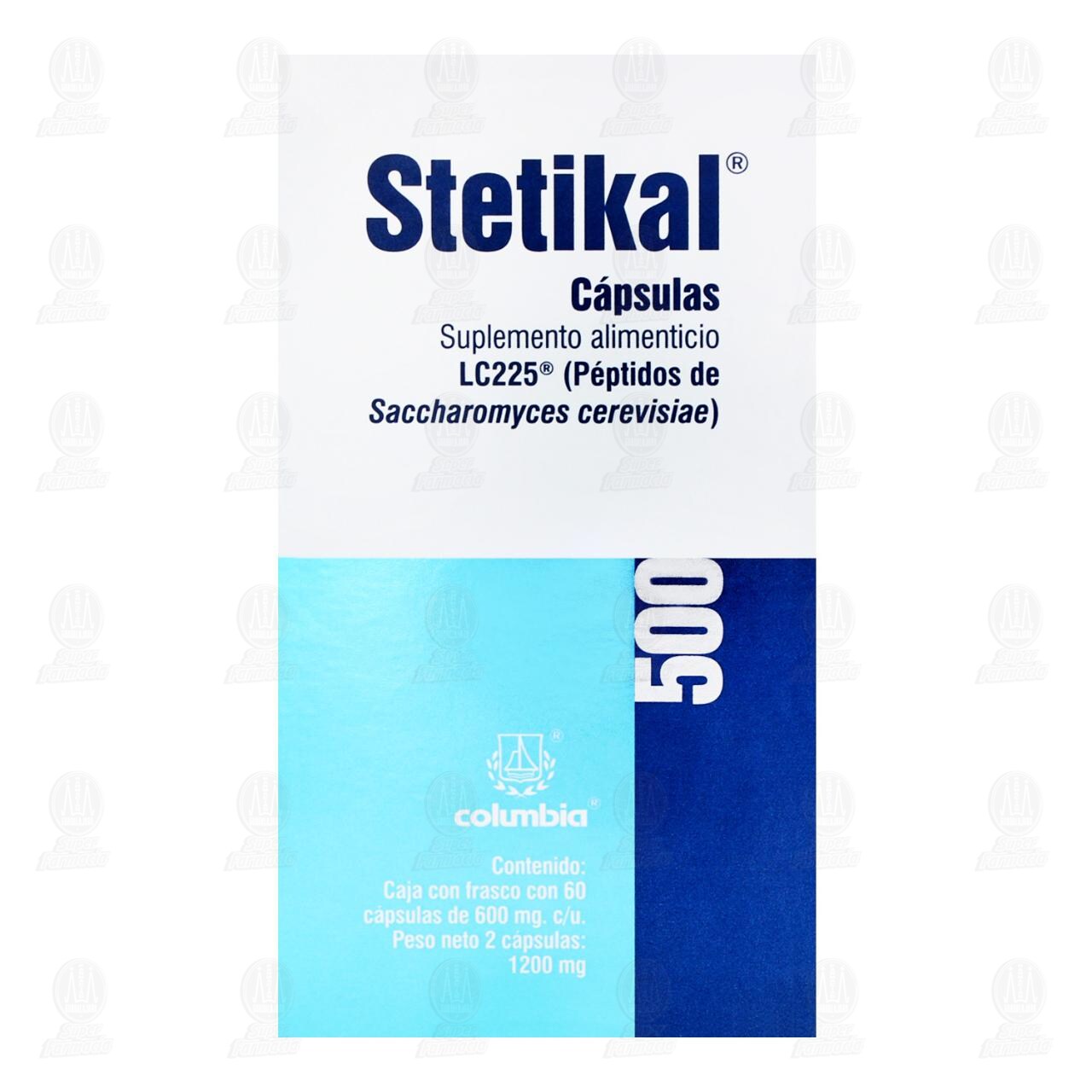 Stetikal 600 mg, 60 c&aacute;psulas. image number 1