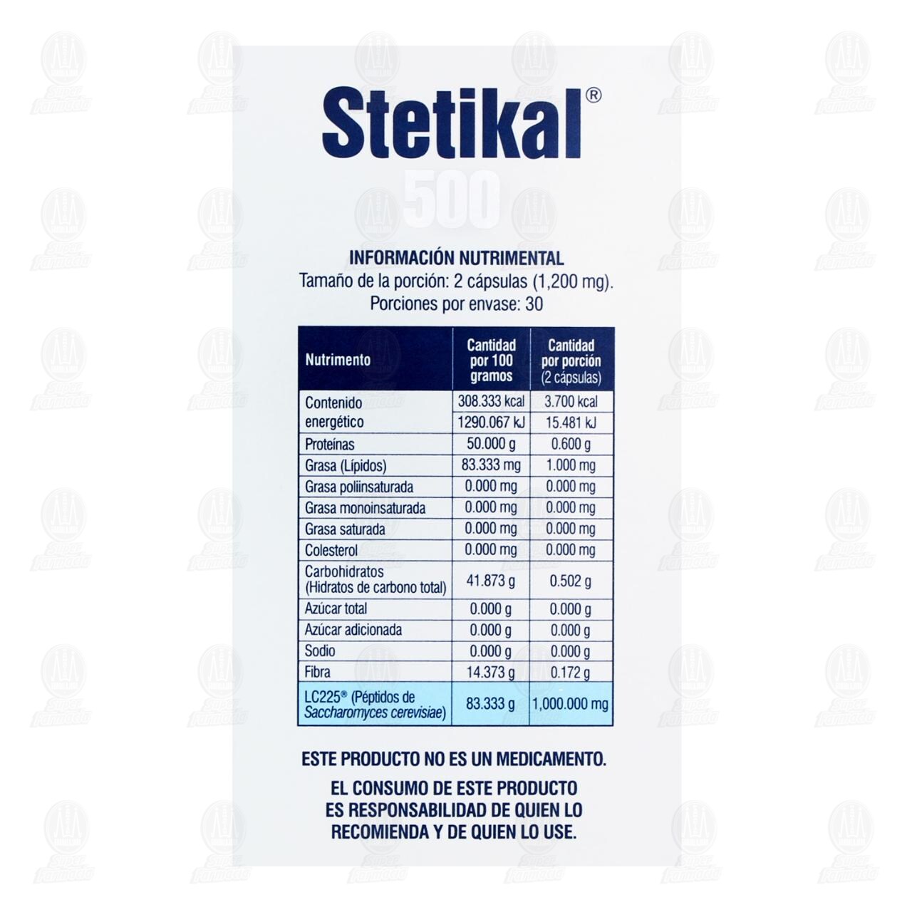 Stetikal 600 mg, 60 c&aacute;psulas. image number 2