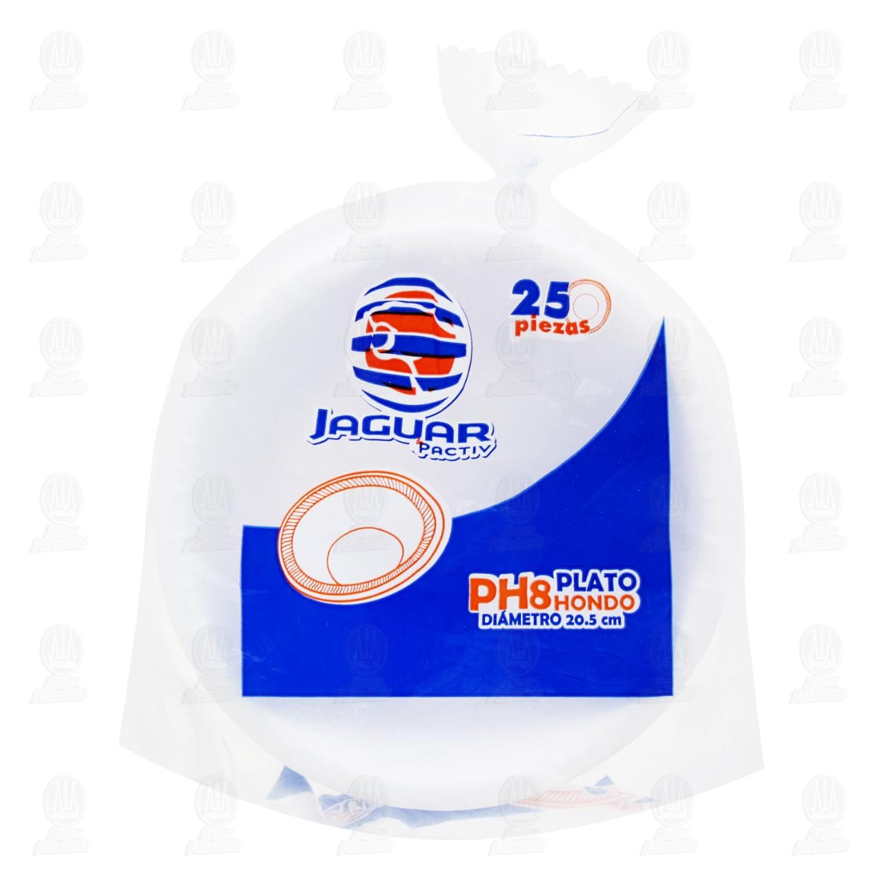 Imagen para Plato Hondo Desechable Jaguar, 25 pzas.