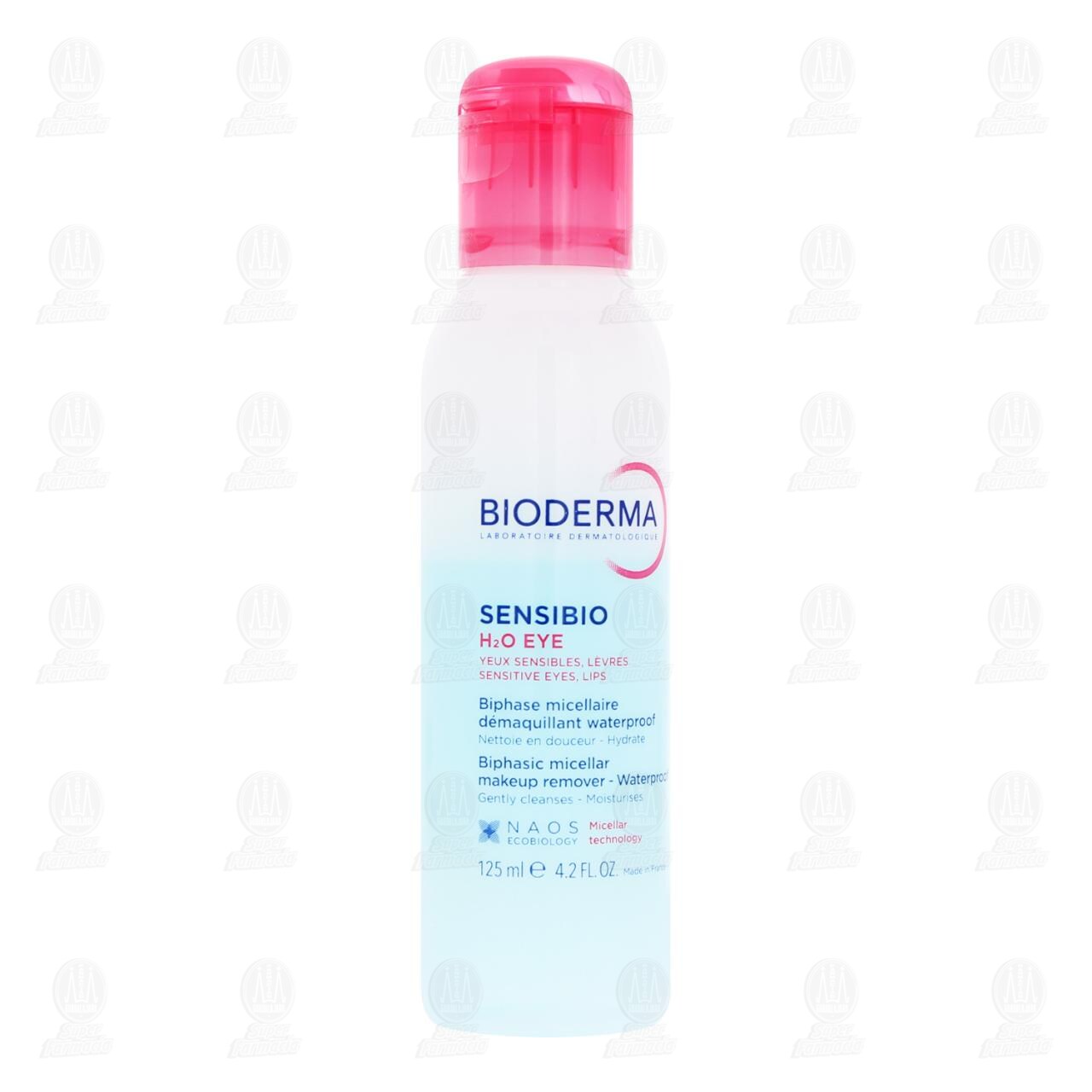 Desmaquillante Micelar Bif&aacute;sico Bioderma Sensibio H2O eye, 125 ml.