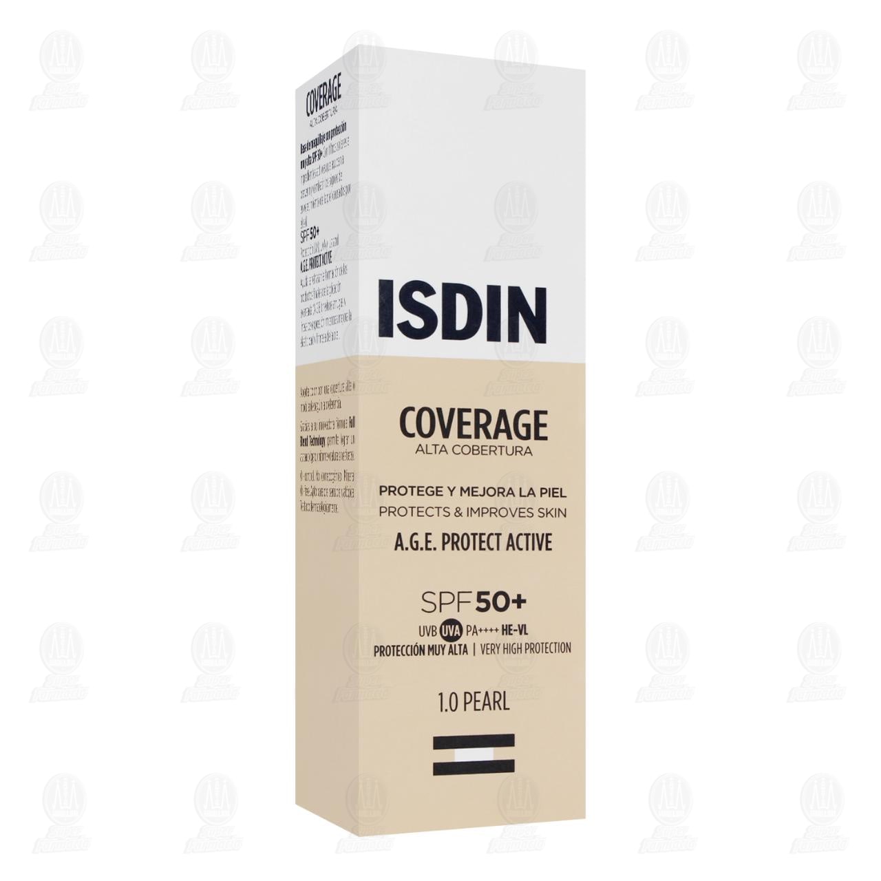 Isdin Coverage Base de Maquillaje Alta Cobertura 1.0 Pearl, 30 gr. image number 0