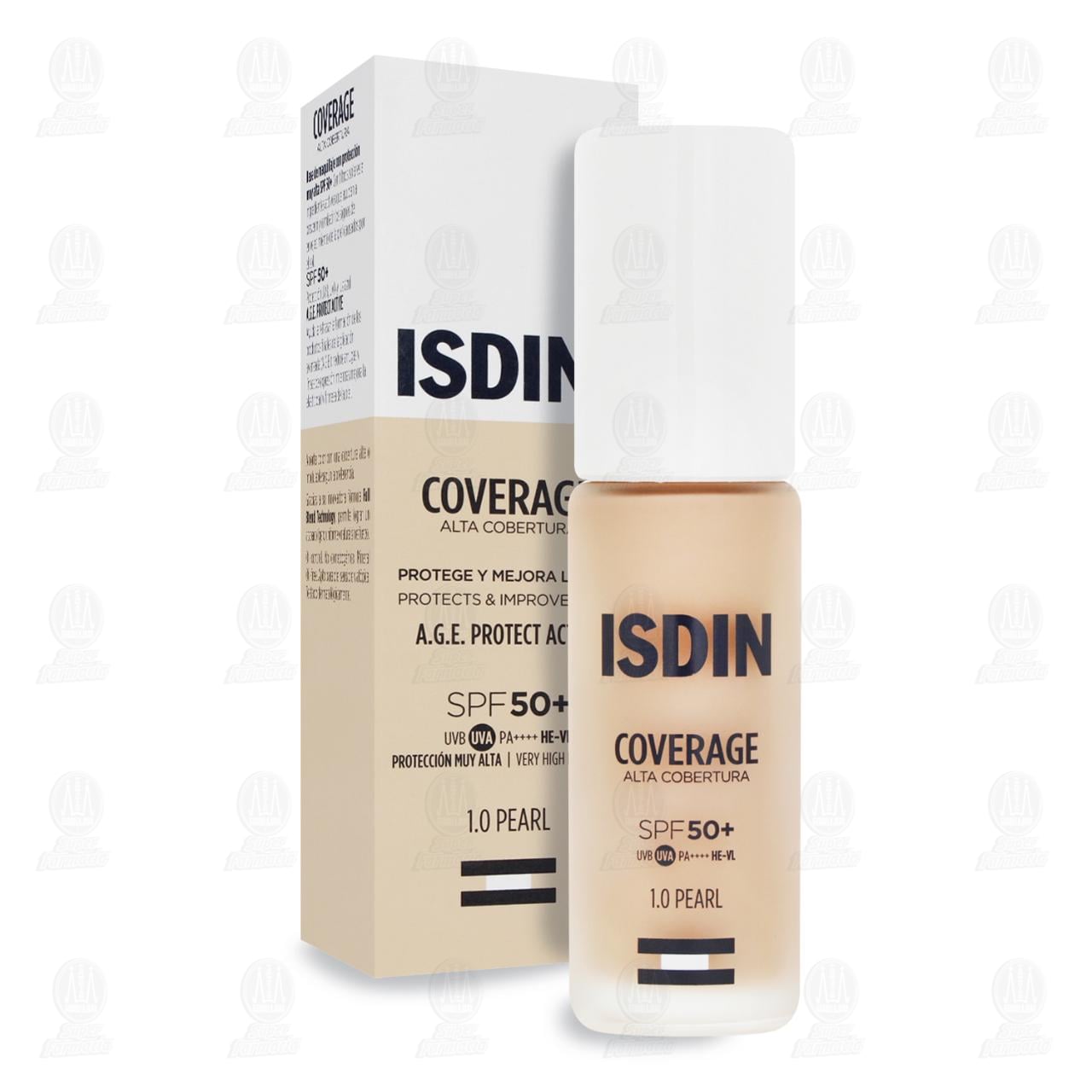 Isdin Coverage Base de Maquillaje Alta Cobertura 1.0 Pearl, 30 gr. image number 2